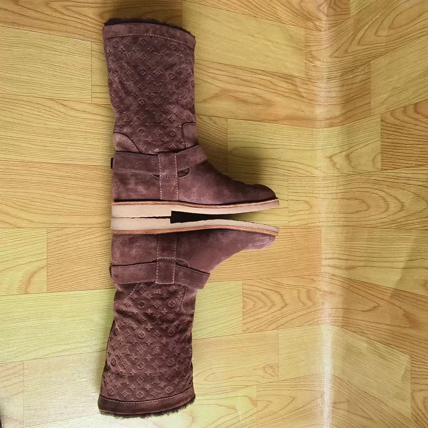 Louis Vuitton Louis Vuitton Brown Monogram Knee-High Boots Size US 5 / IT 35 - 3 Thumbnail