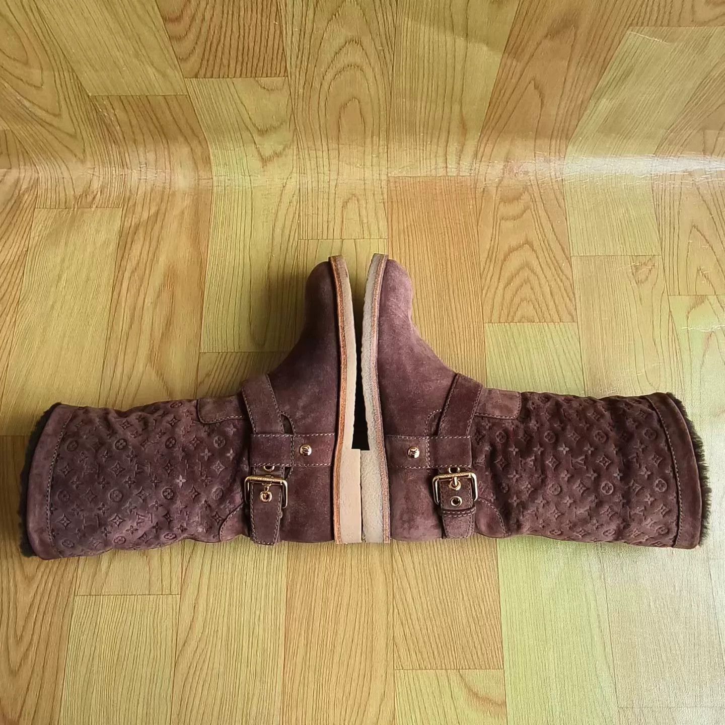 Louis Vuitton Louis Vuitton Brown Monogram Knee-High Boots Size US 5 / IT 35 - 2 Thumbnail