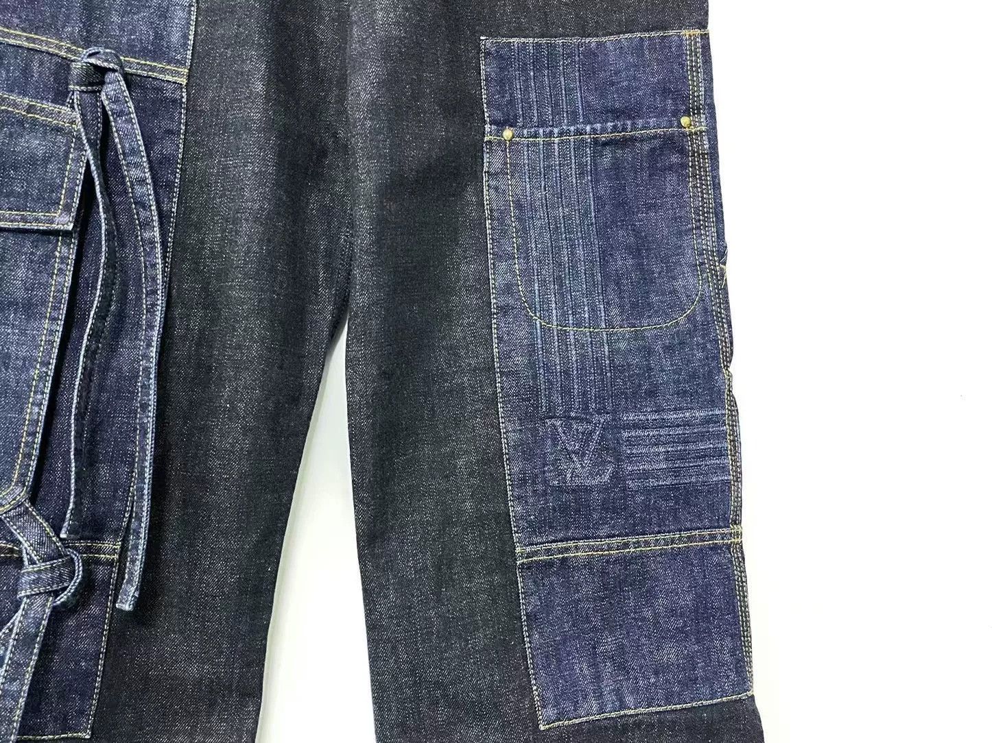 Louis Vuitton Louis Vuitton LV Cargo Strap Embossed Jeans Size US 33 - 3 Thumbnail