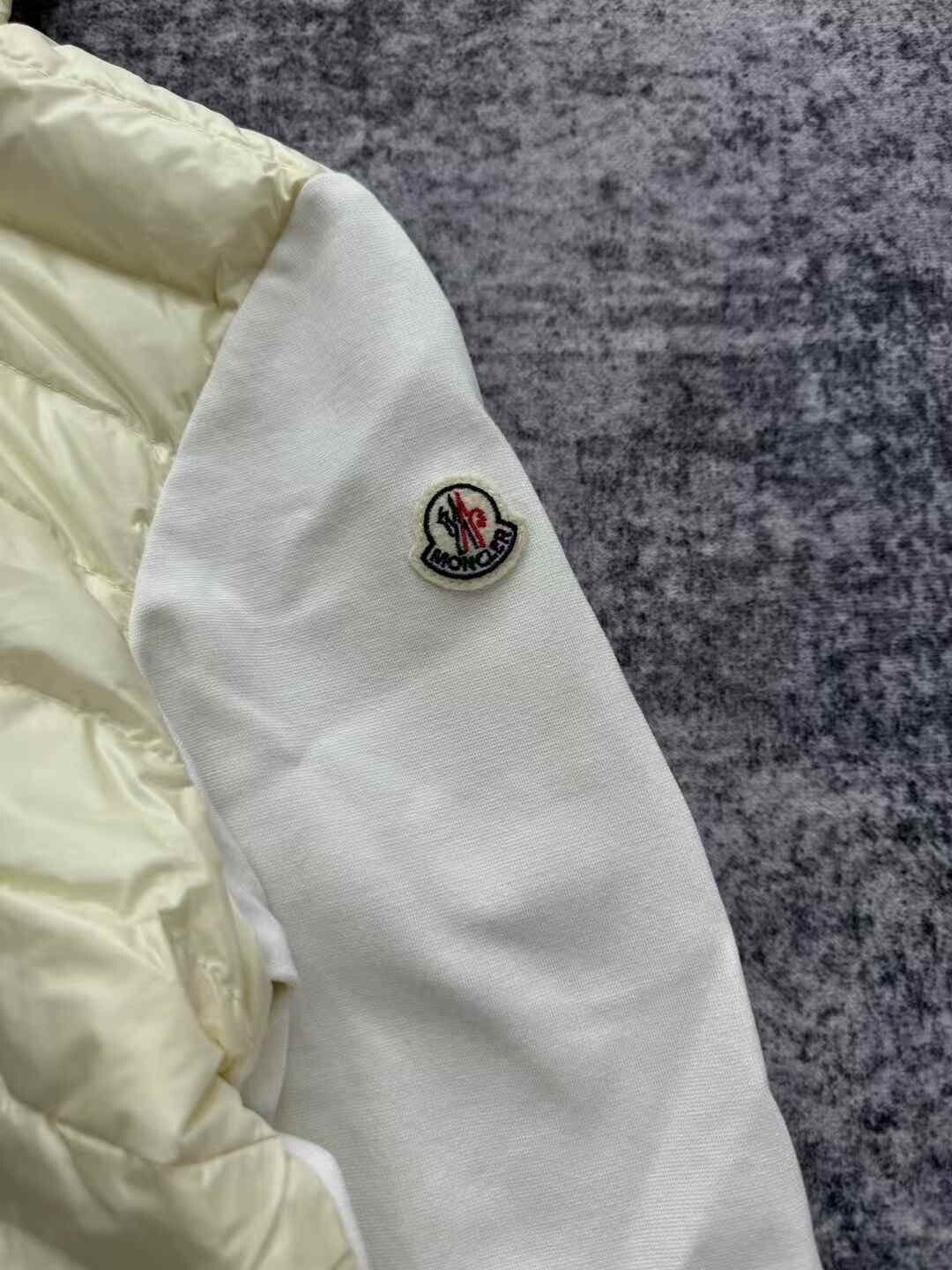 Moncler Moncler Milk White Paneled Down Jacket Size M / US 6-8 / IT 42-44 - 4 Thumbnail