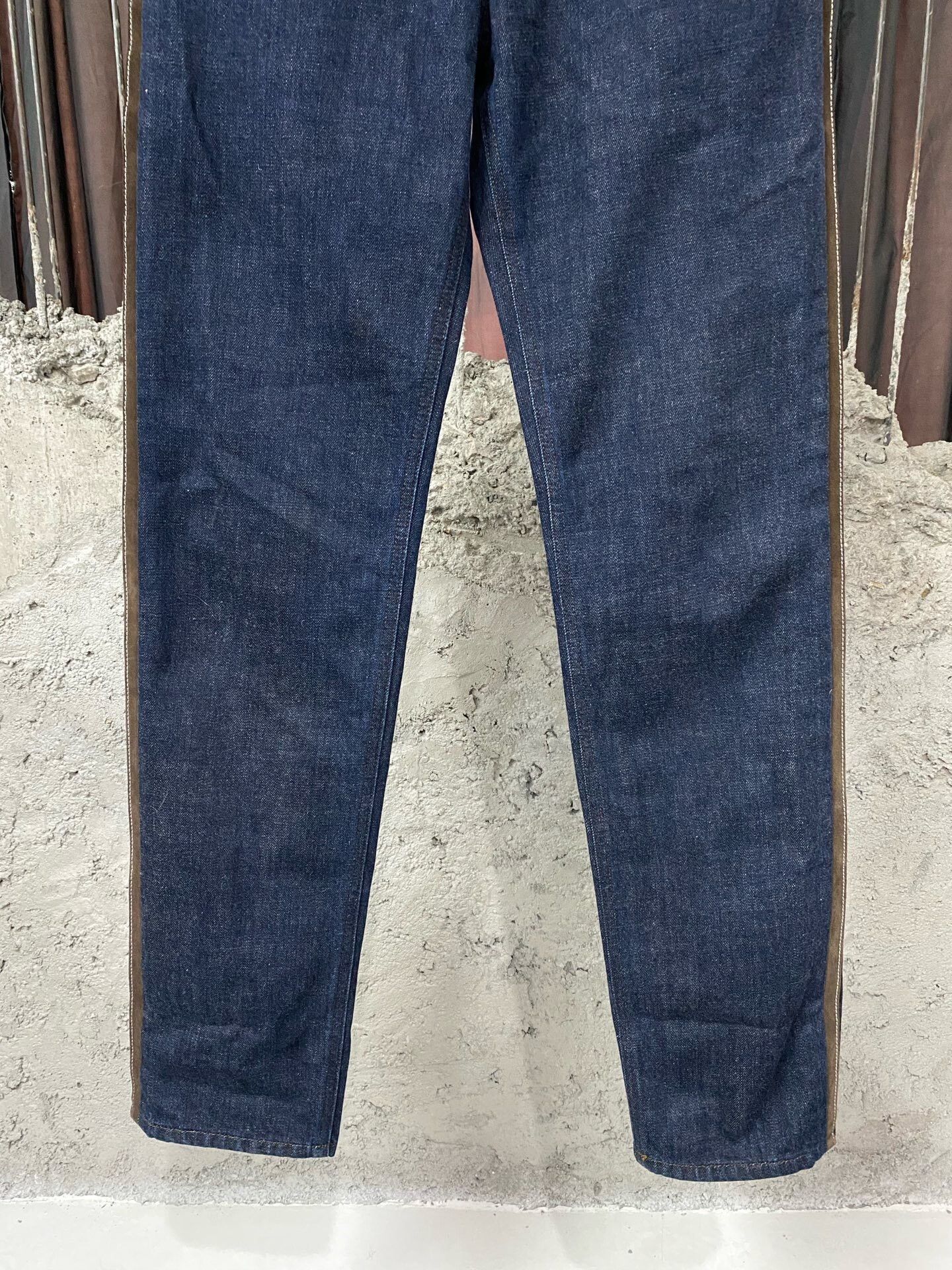 Miu Miu Miumiu Patchwork Leather Jeans Size 26" / US 2 / IT 38 - 4 Thumbnail
