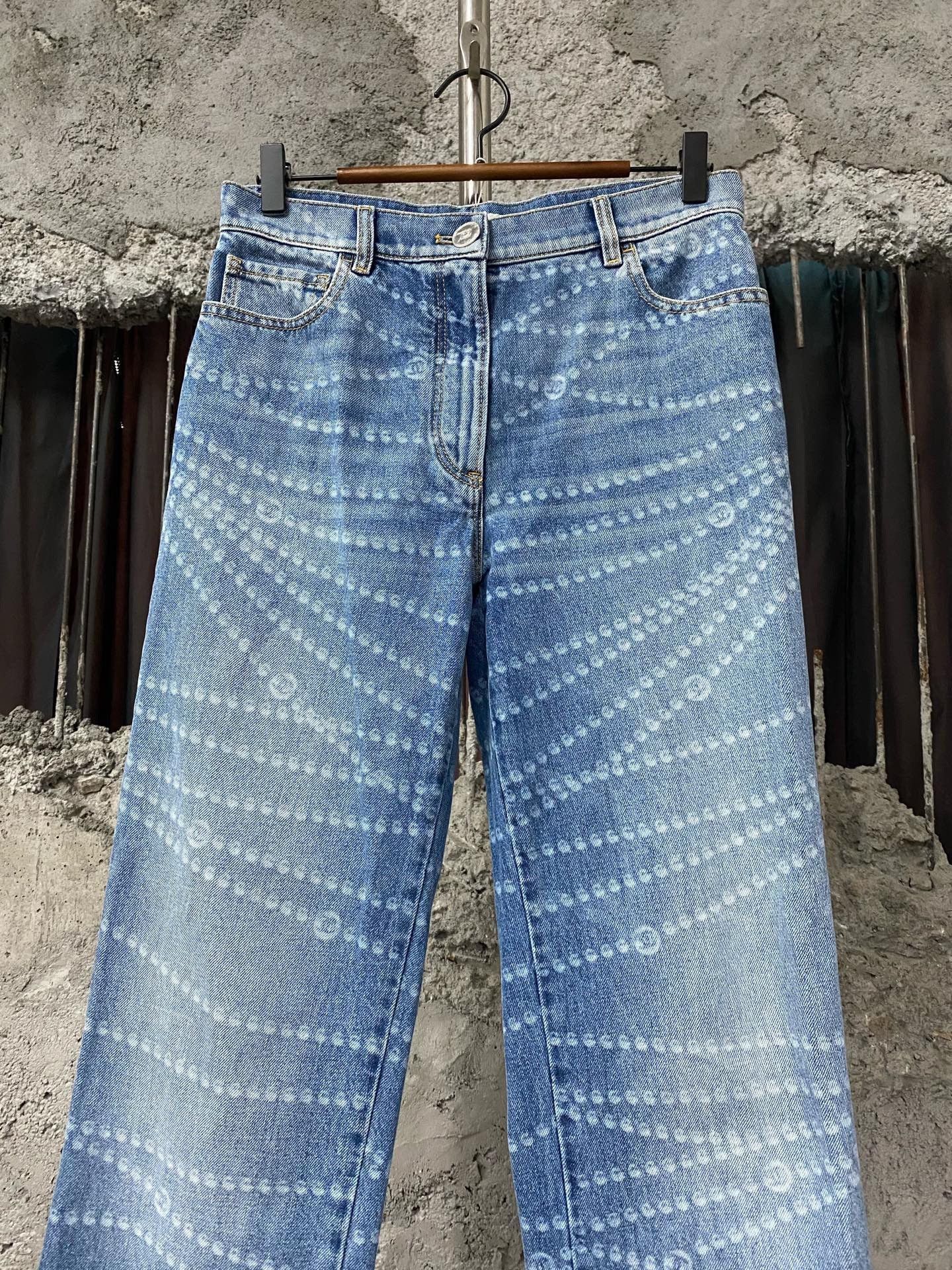 Chanel Chanel Pearl Chain Denim Jeans Size 38" / US 16 / IT 52 - 3 Thumbnail