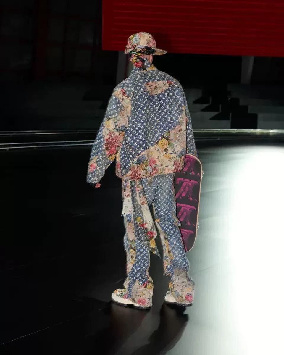 Louis Vuitton Louis Vuitton Floral Boro Denim Jacket Size US S / EU 44-46 / 1 - 6 Thumbnail