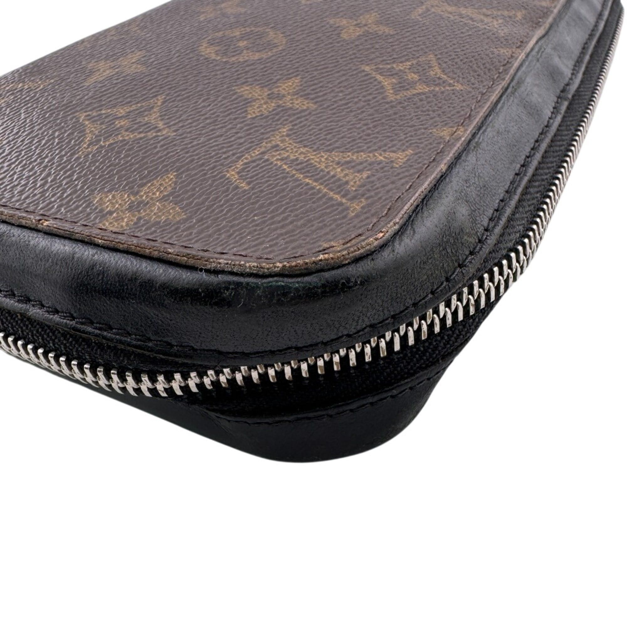 Louis Vuitton LOUIS VUITTON M61506 Zippy XL Round Zip Wallet Monogram Macassar Second Bag Clutch Men's Women's Brown Size ONE SIZE - 3 Thumbnail