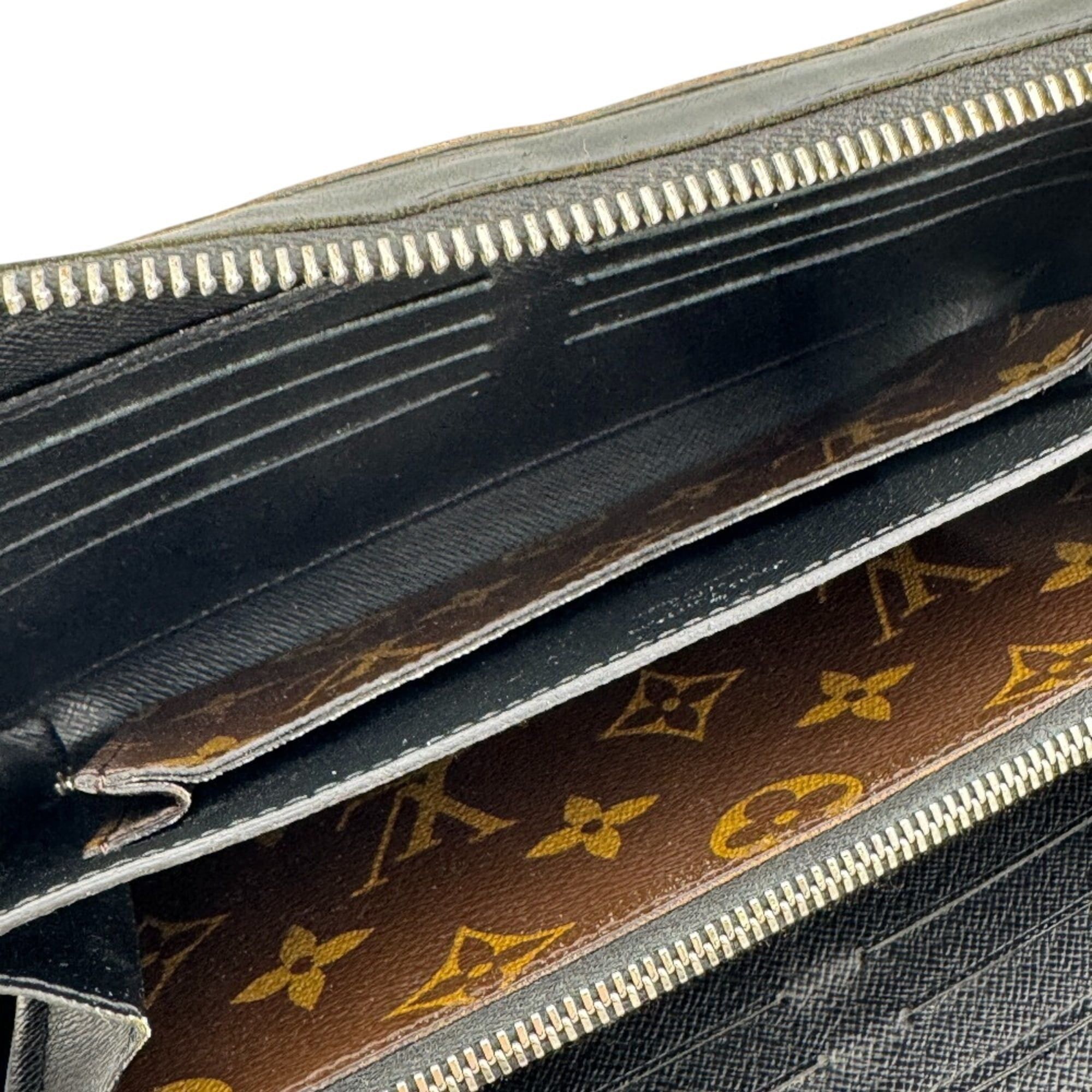 Louis Vuitton LOUIS VUITTON M61506 Zippy XL Round Zip Wallet Monogram Macassar Second Bag Clutch Men's Women's Brown Size ONE SIZE - 12 Thumbnail