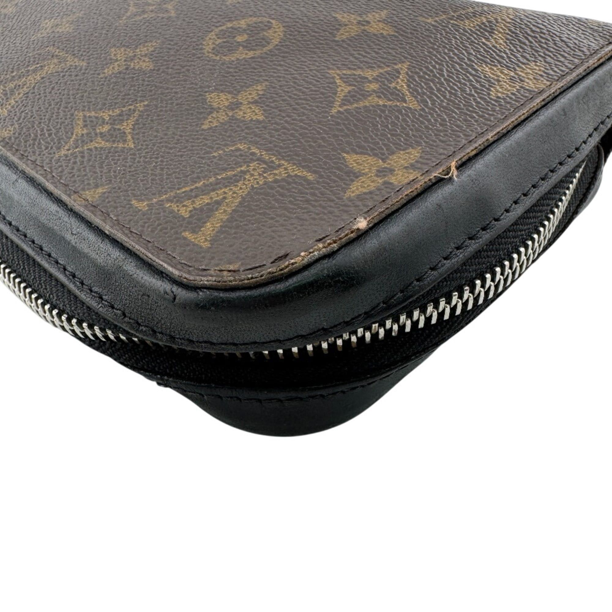 Louis Vuitton LOUIS VUITTON M61506 Zippy XL Round Zip Wallet Monogram Macassar Second Bag Clutch Men's Women's Brown Size ONE SIZE - 6 Thumbnail