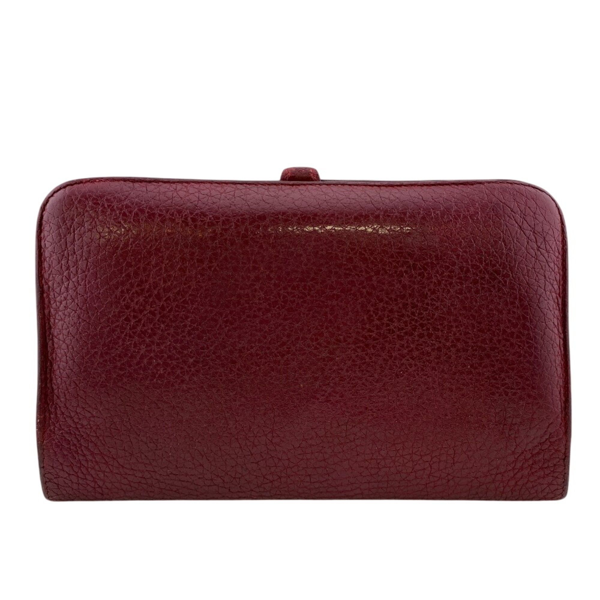 Hermes HERMES Dogon GM Bi-fold Flap Long Wallet, Red Size ONE SIZE - 2 Thumbnail