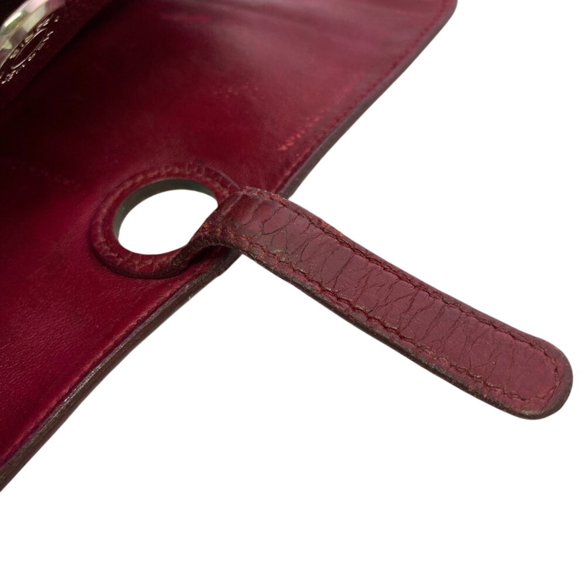Hermes HERMES Dogon GM Bi-fold Flap Long Wallet, Red Size ONE SIZE - 13 Thumbnail