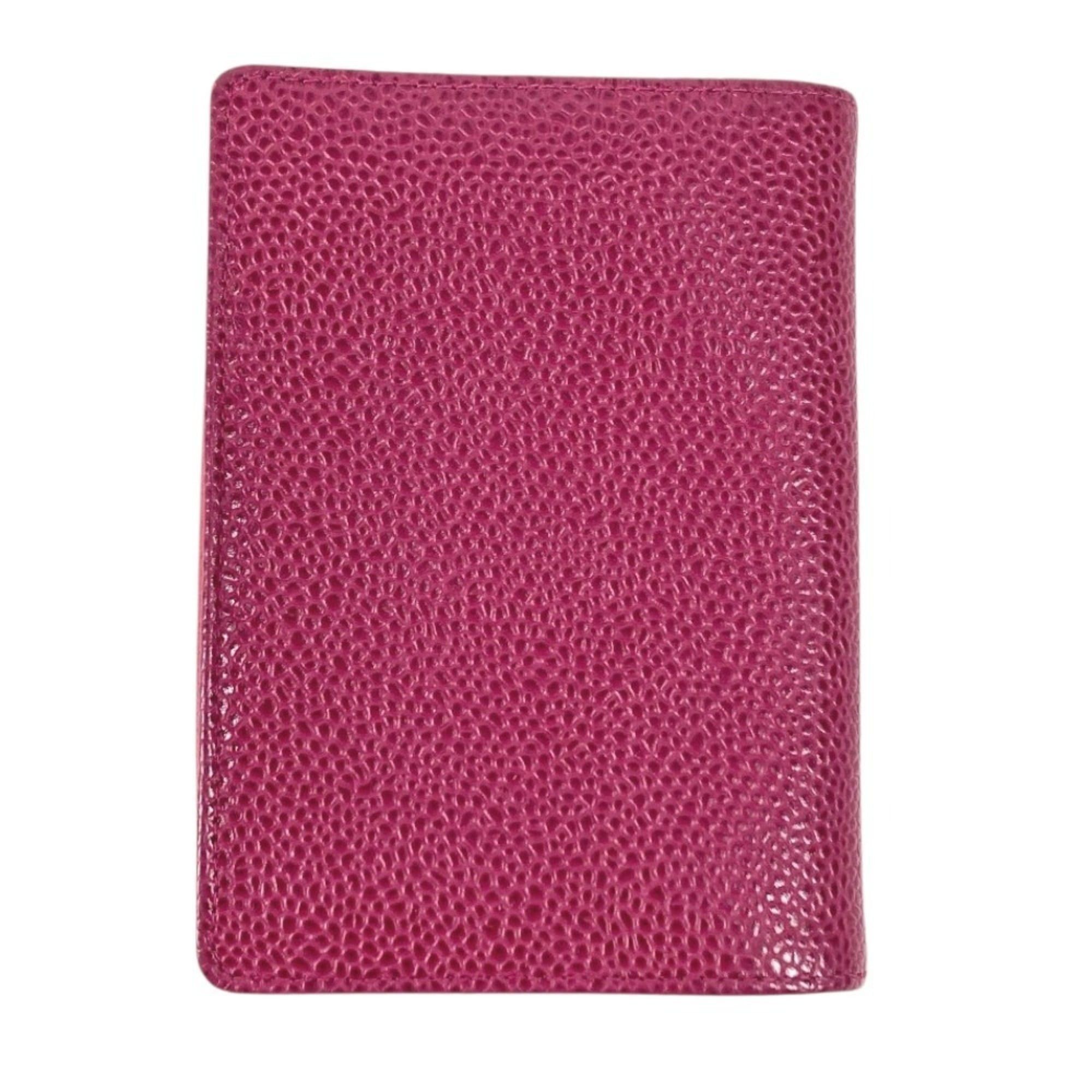 Chanel CHANEL CC Coco Mark Logo Business Card Holder/Pass Case, Bi-fold, Caviar Leather, Women's, Purple Size ONE SIZE - 2 Thumbnail