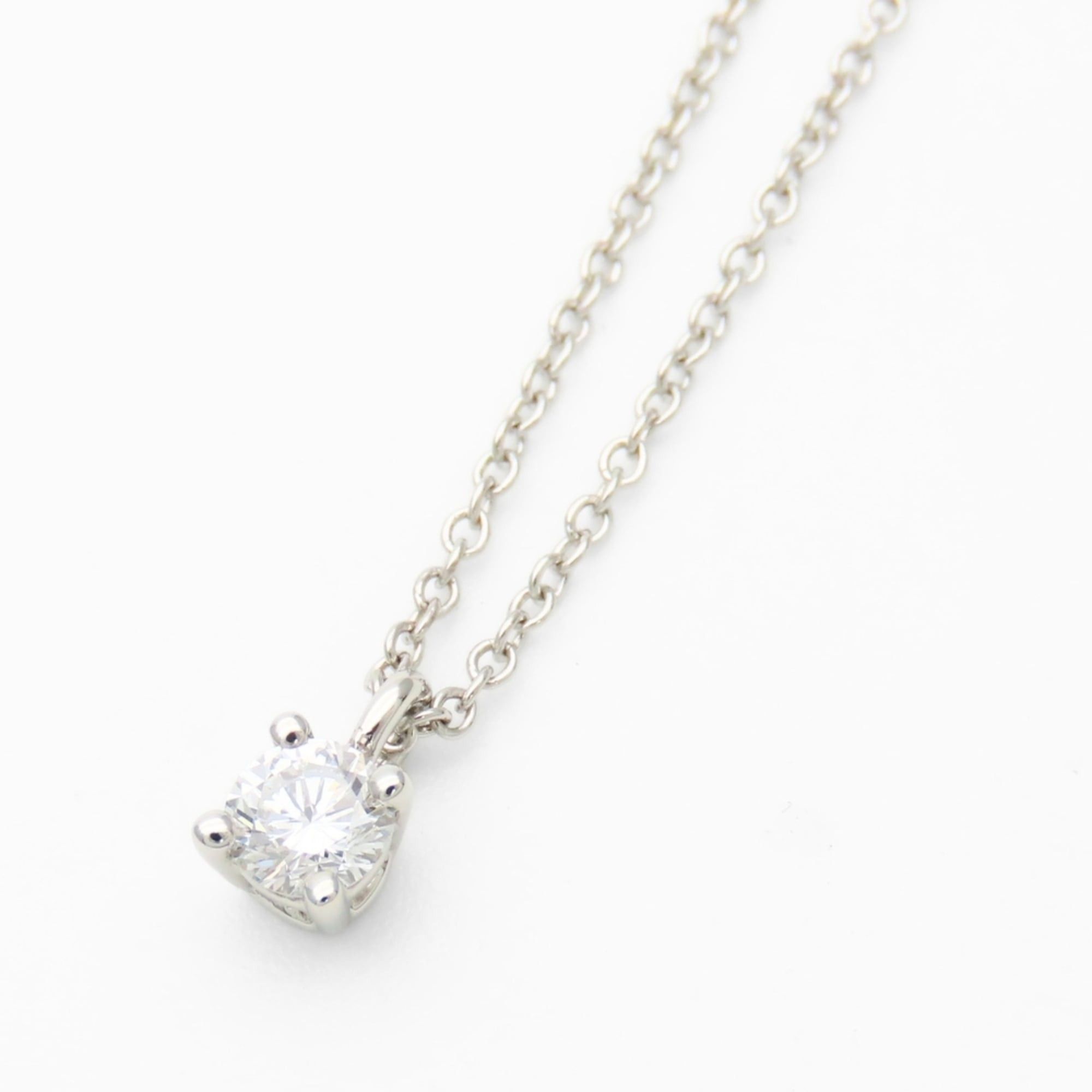 Tiffany & Co. Tiffany & Co. Solitaire Necklace, Platinum 950, 1PD Diamond, Women's Jewelry. Size ONE SIZE - 4 Thumbnail