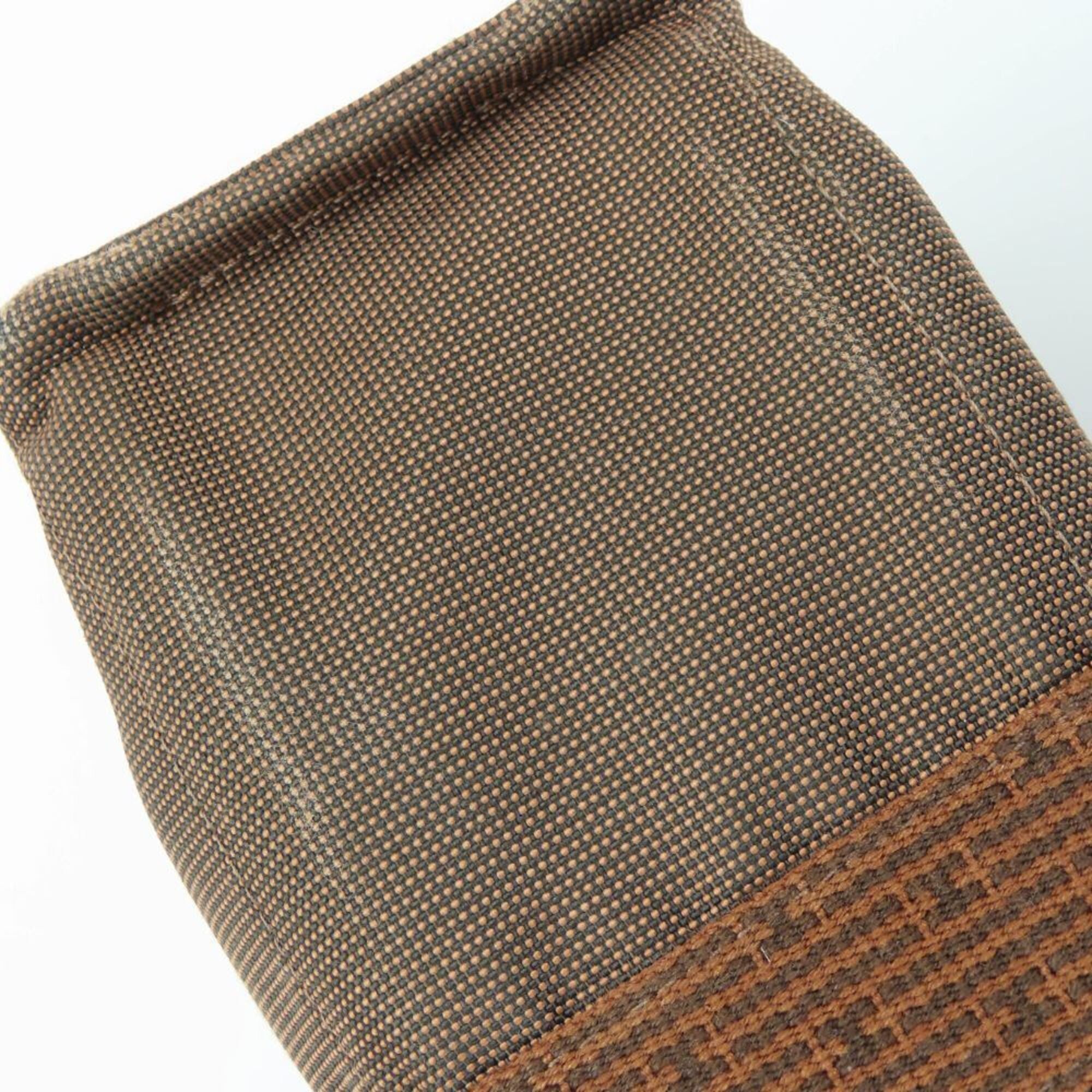 Hermes Hermes Tote Bag, Herline MM, Polyester/Polyamide, Brown, Vintage Hardware, Women's/Men's Size ONE SIZE - 9 Thumbnail