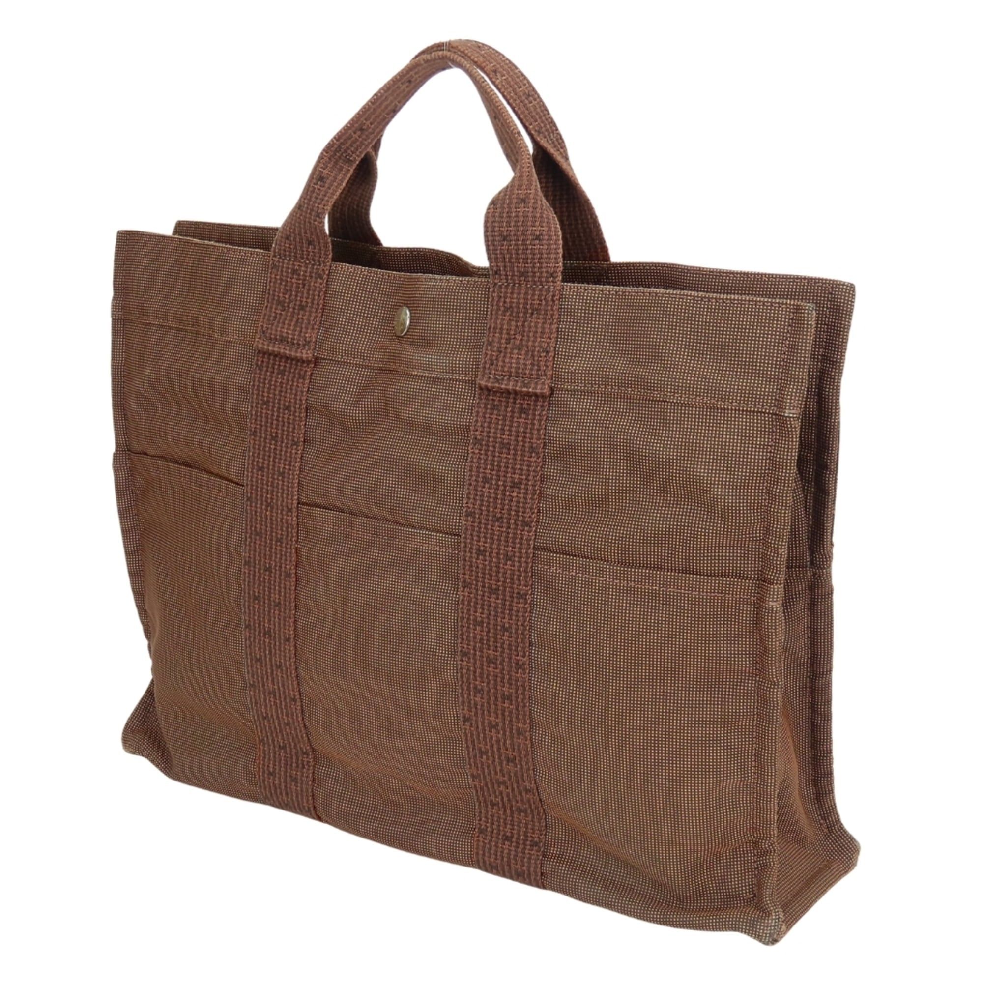 Hermes Hermes Tote Bag, Herline MM, Polyester/Polyamide, Brown, Vintage Hardware, Women's/Men's Size ONE SIZE - 3 Thumbnail
