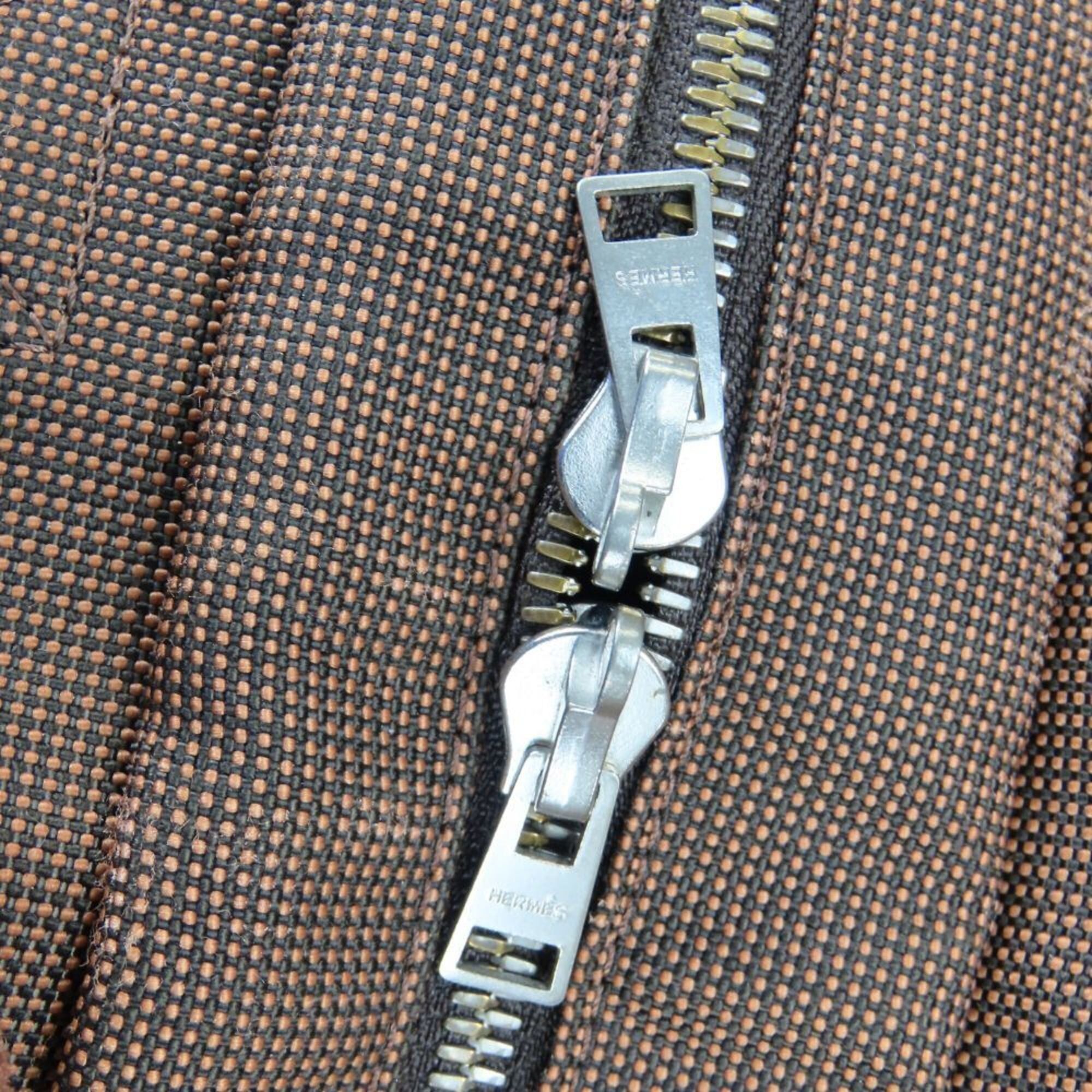 Hermes Hermes Tote Bag, Herline MM, Polyester/Polyamide, Brown, Vintage Hardware, Women's/Men's Size ONE SIZE - 17 Thumbnail