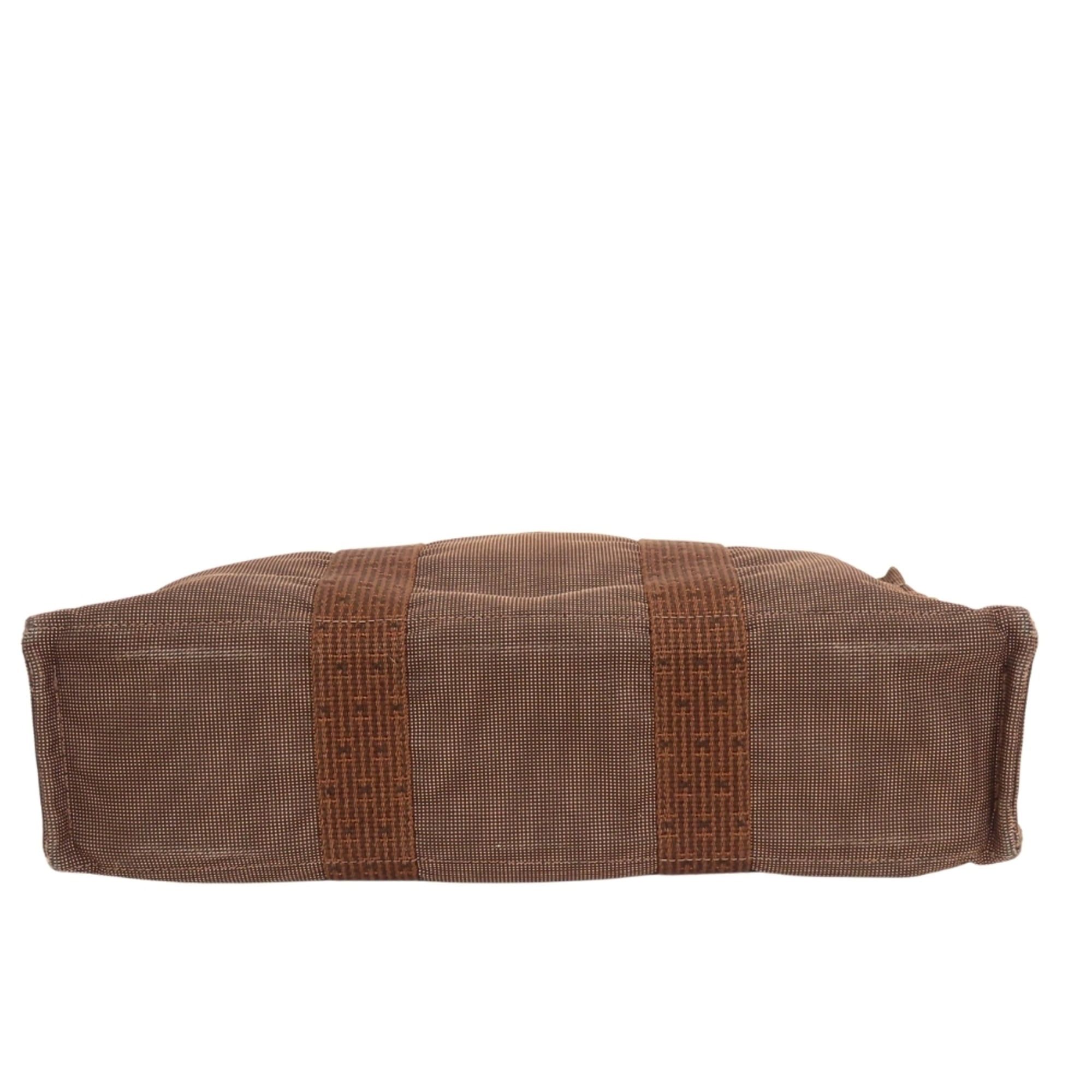 Hermes Hermes Tote Bag, Herline MM, Polyester/Polyamide, Brown, Vintage Hardware, Women's/Men's Size ONE SIZE - 5 Thumbnail