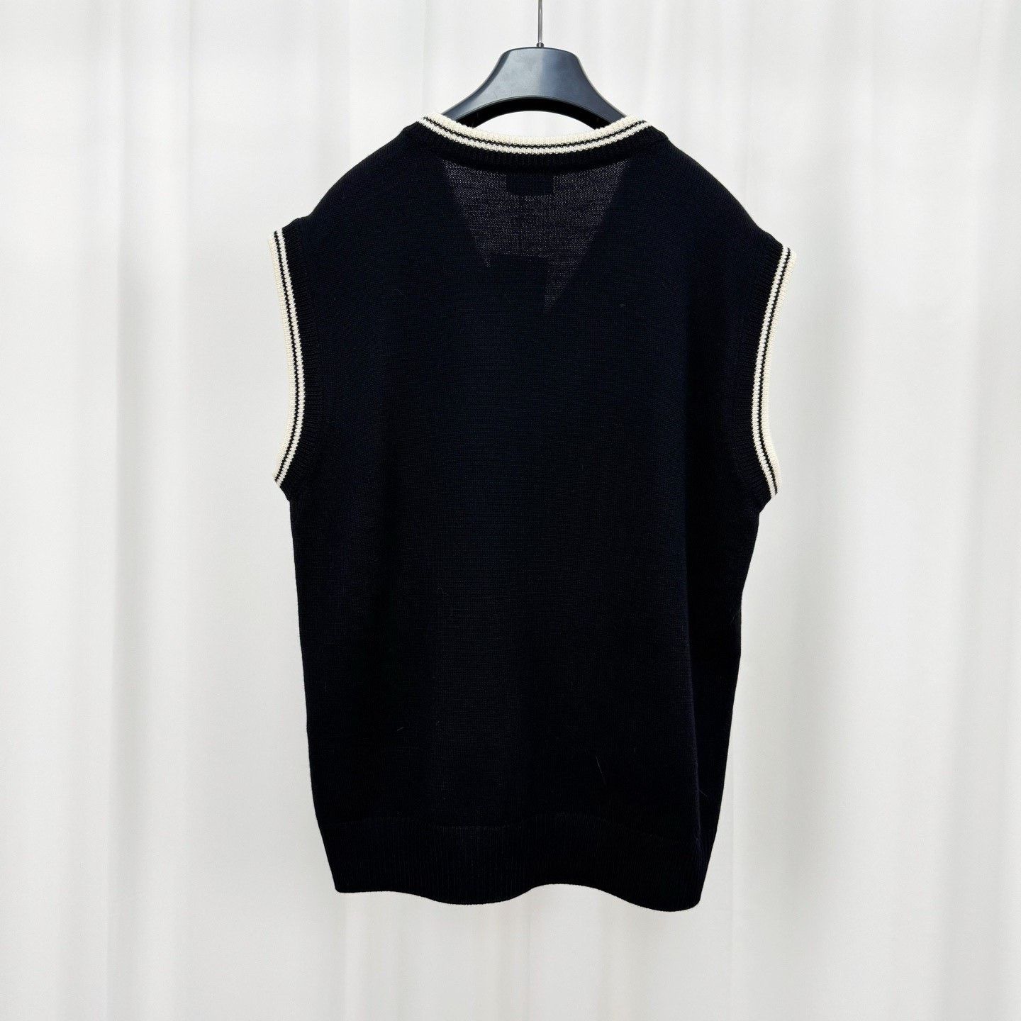 Celine Celine 25SS Triomphe Embroidered Wool Vest Size M / US 6-8 / IT 42-44 - 2 Thumbnail
