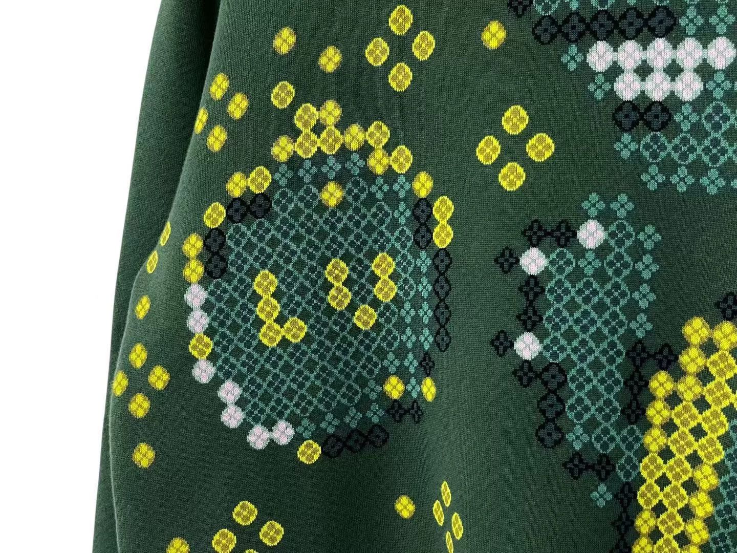 Louis Vuitton Louis Vuitton Green Pixel Floral Sweatshirt Size US S / EU 44-46 / 1 - 3 Thumbnail