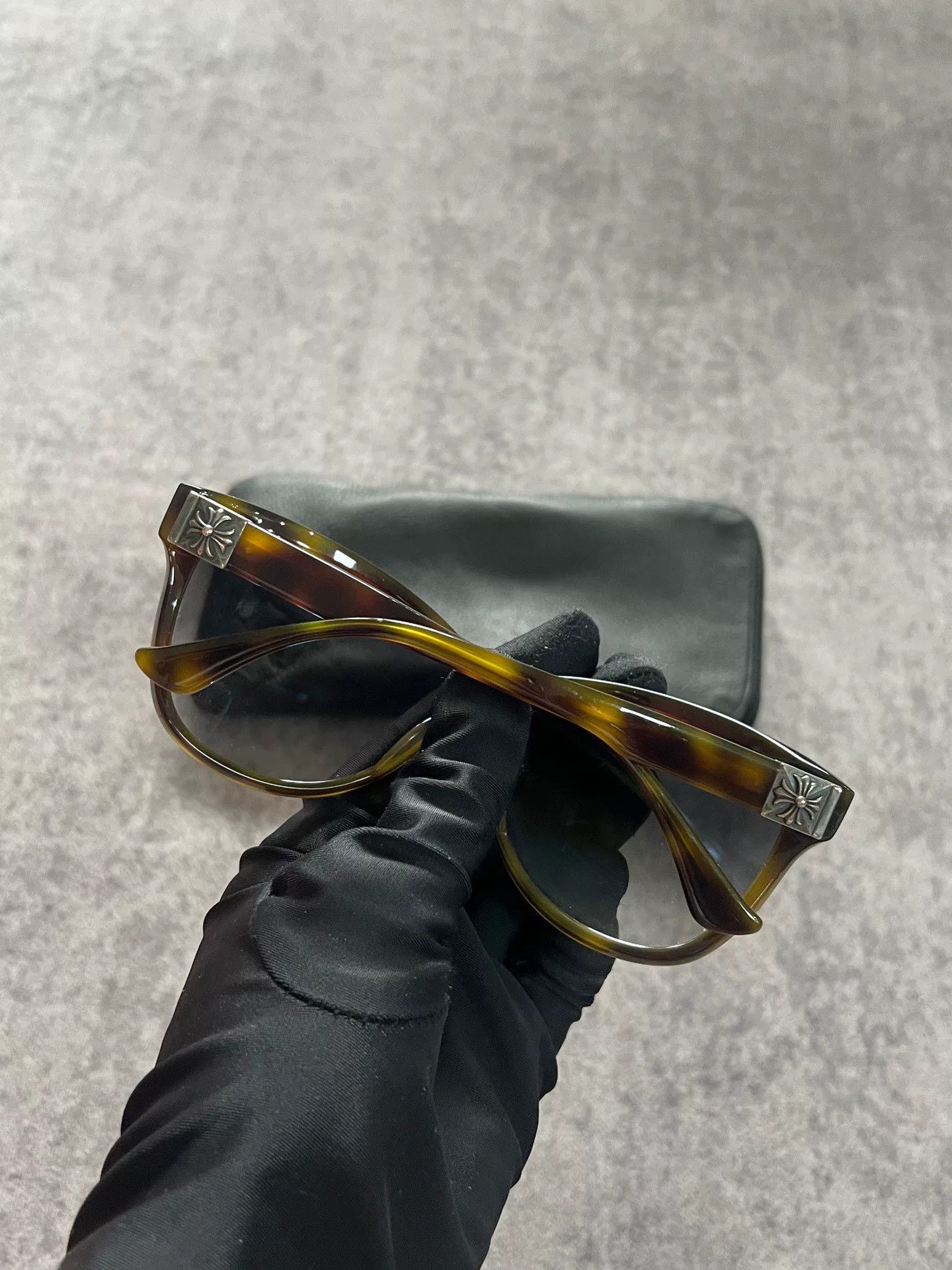 Chrome Hearts Chrome Hearts Tortoiseshell Silver Sunglasses Size ONE SIZE - 2 Thumbnail
