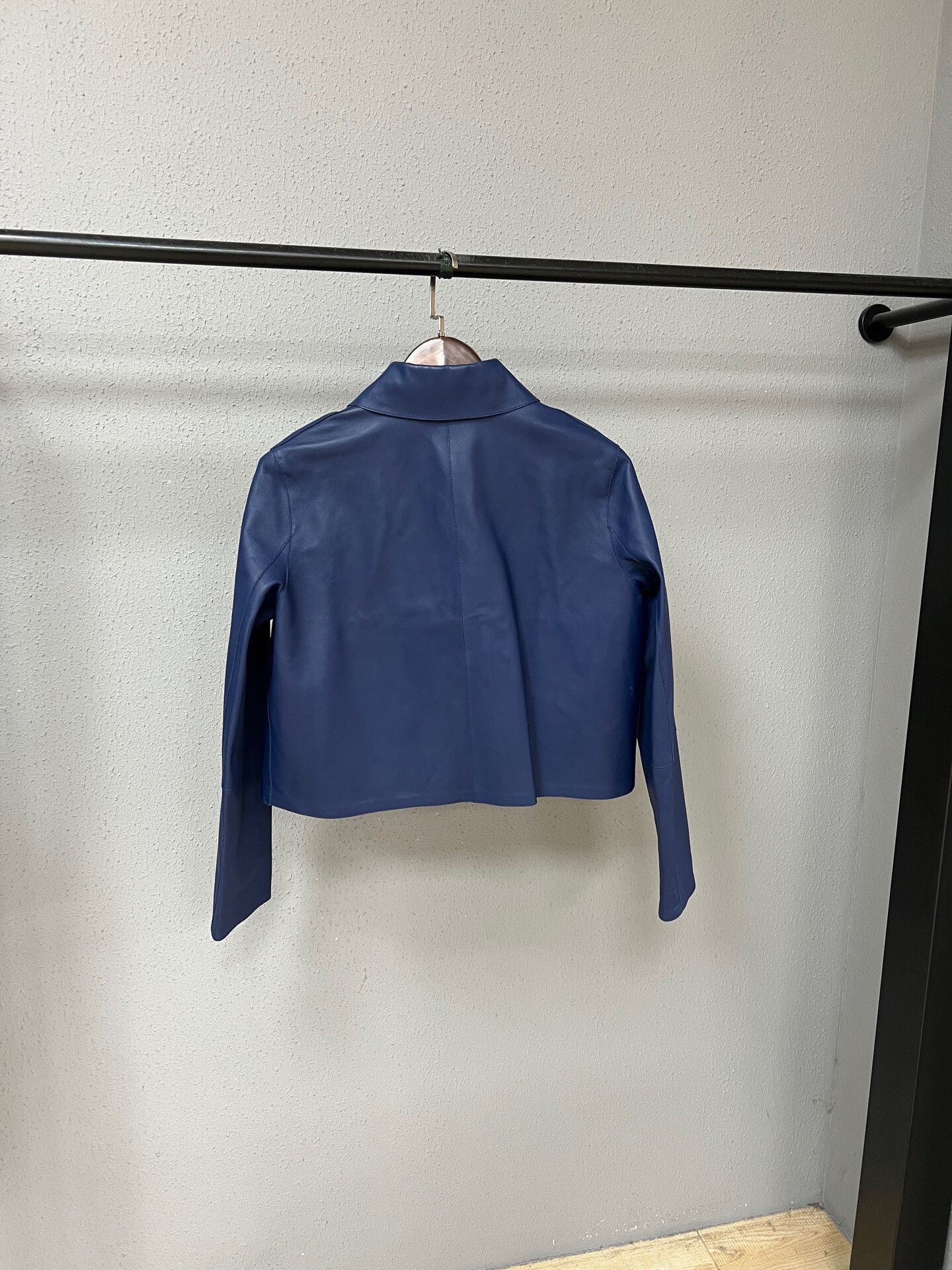 Loewe Loewe Blue Lambskin Jacket Size US XXS / EU 40 - 2 Thumbnail