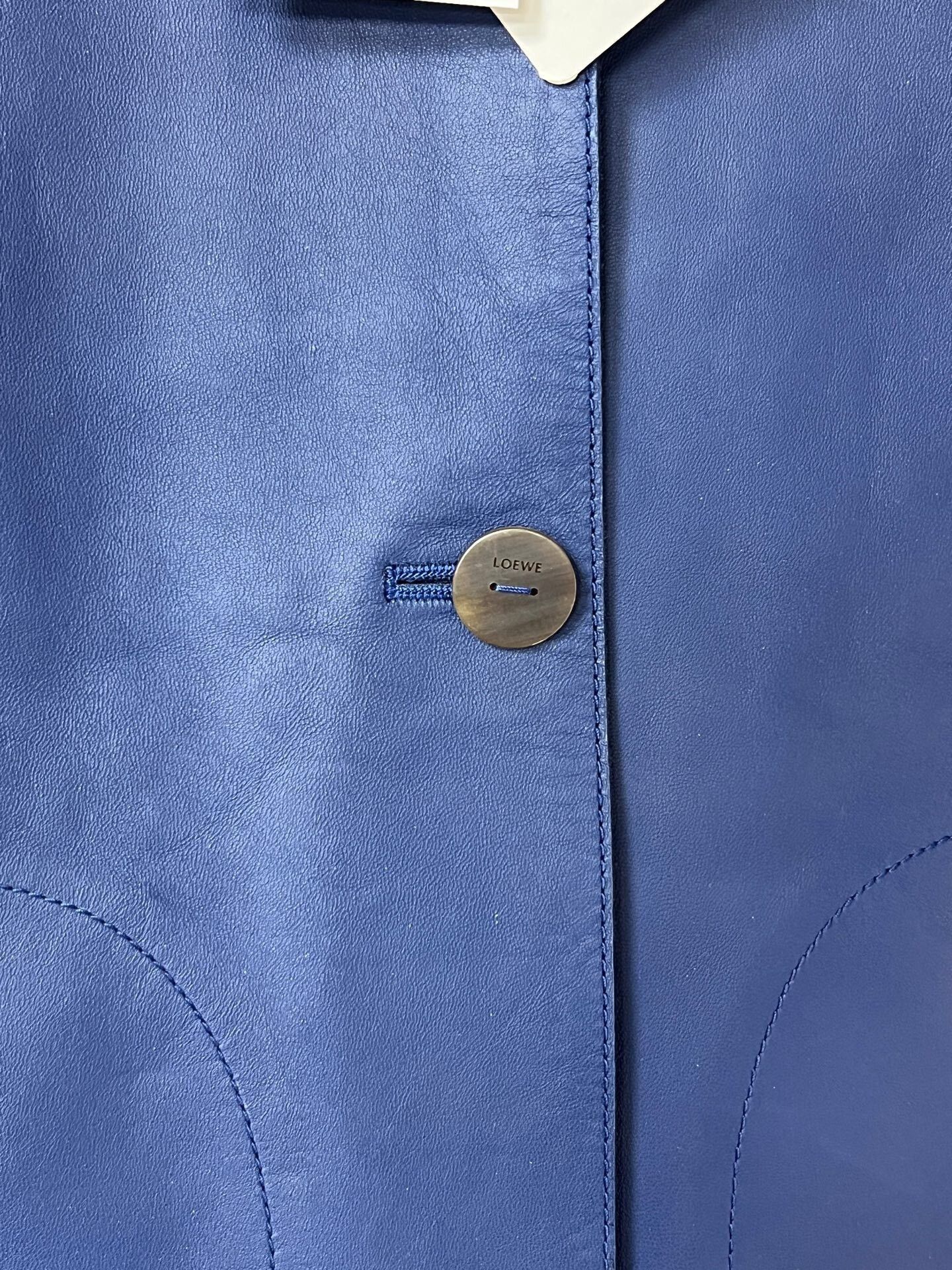 Loewe Loewe Blue Lambskin Jacket Size US XXS / EU 40 - 3 Thumbnail