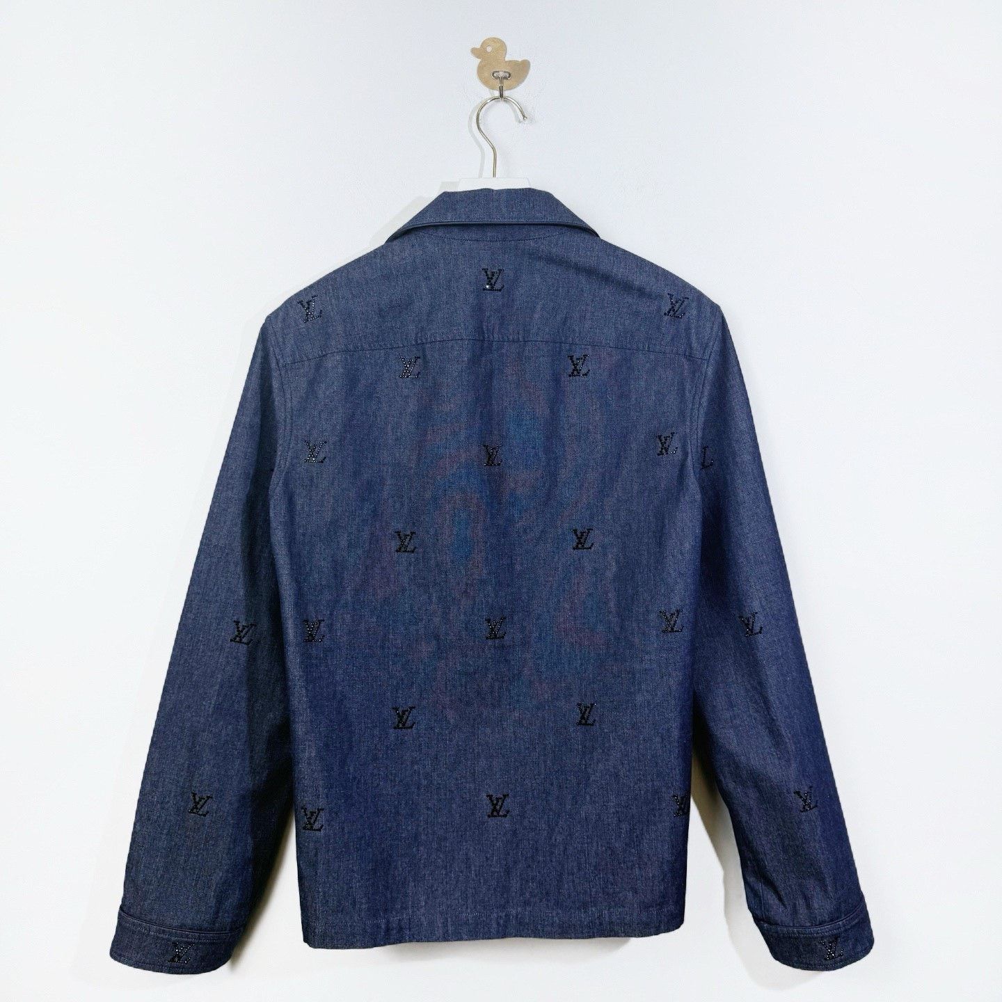Louis Vuitton Louis Vuitton 2025 Rhinestone Logo Denim Jacket Size S / US 4 / IT 40 - 2 Thumbnail