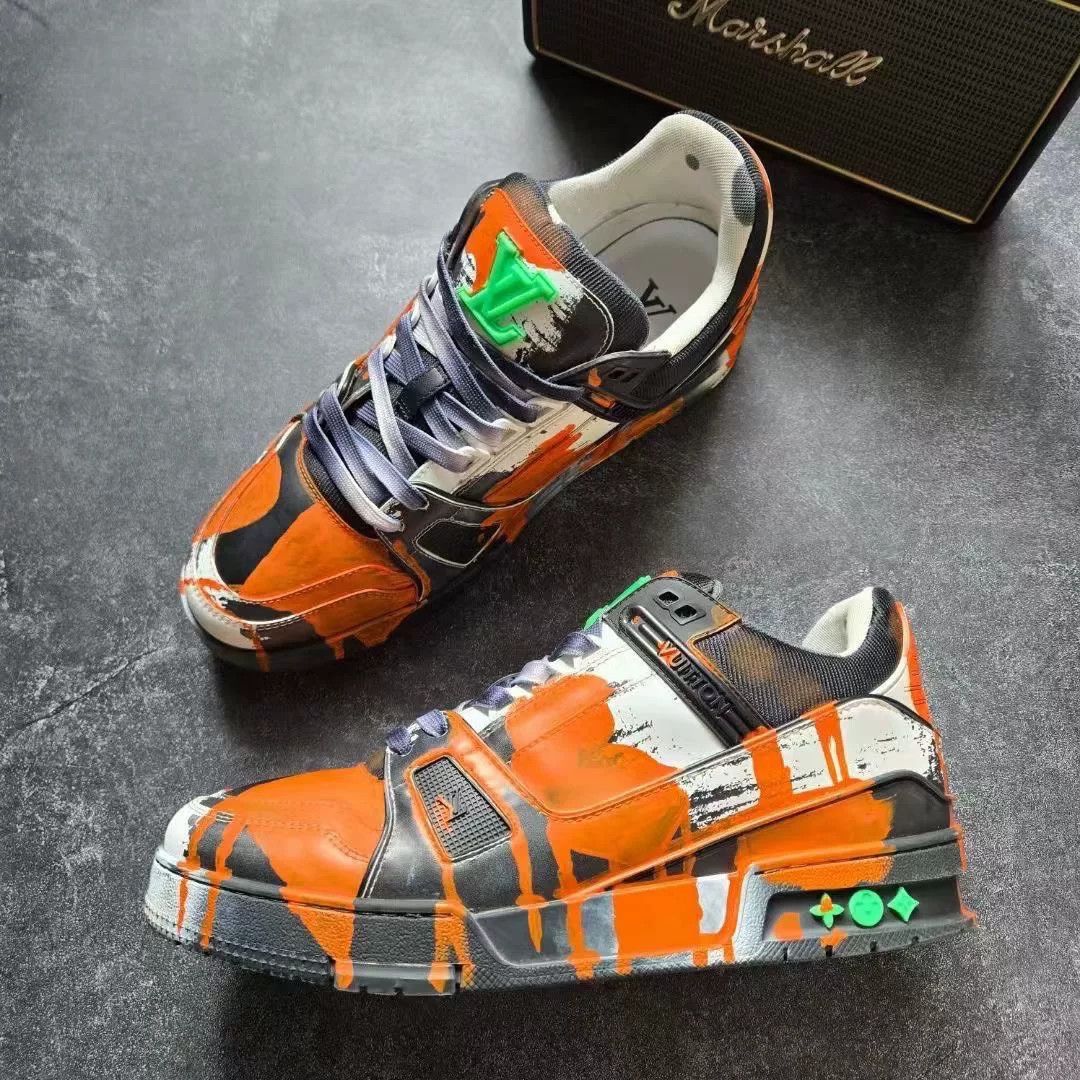 Louis Vuitton Louis Vuitton LV Trainer 2025 Artist Graffiti Size US 8 / EU 41 - 4 Thumbnail