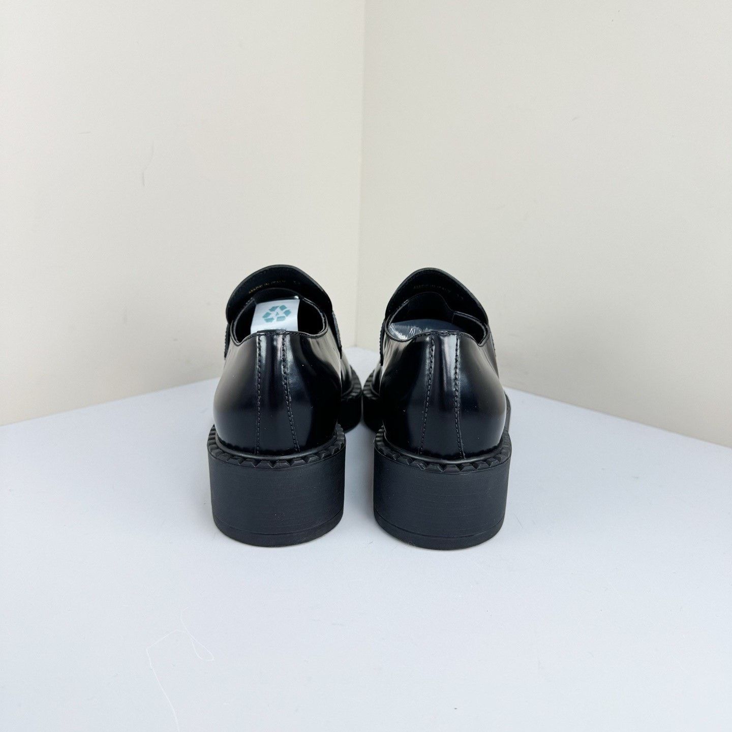 Prada Prada Black Triangle Logo Loafers Size US 6 / IT 36 - 3 Thumbnail
