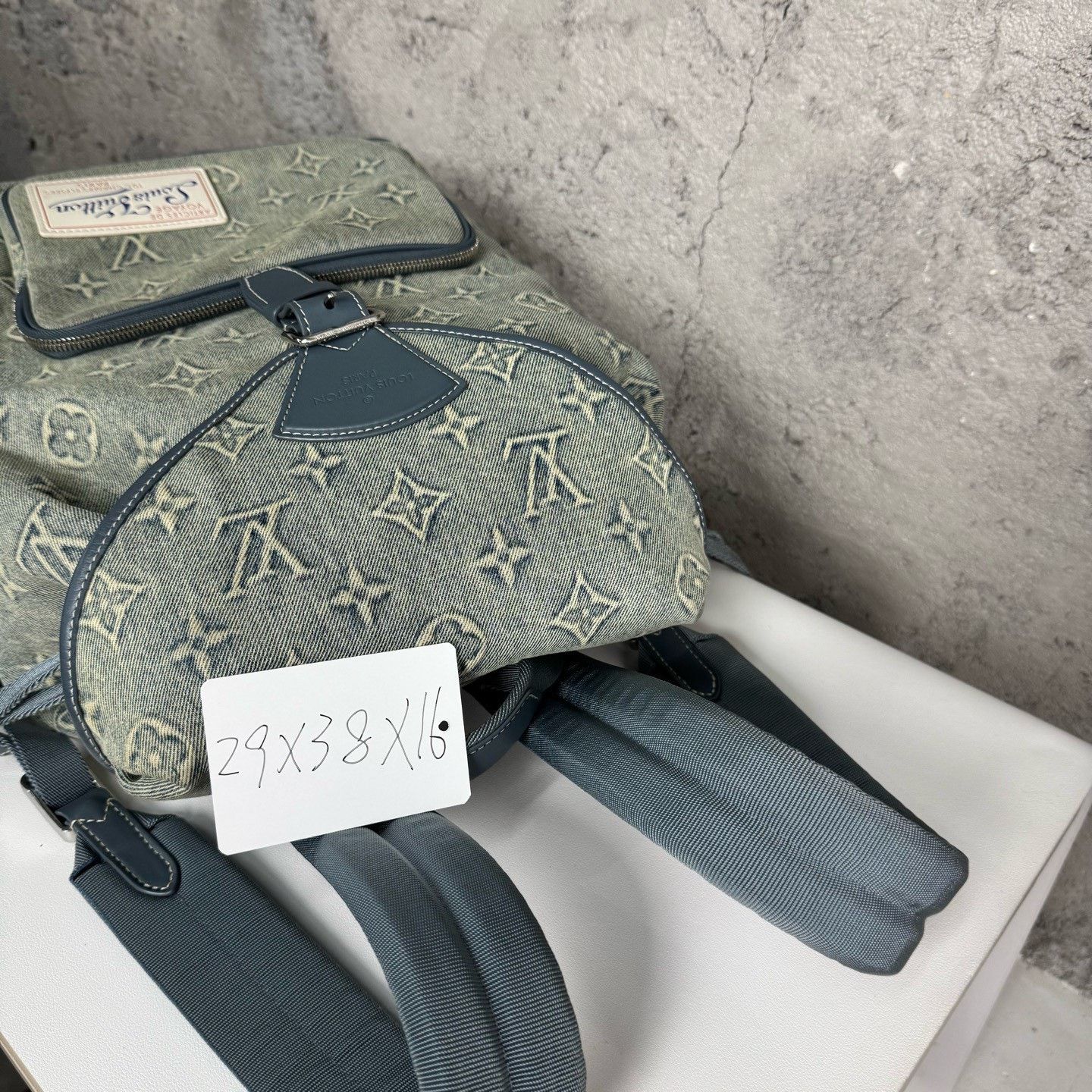 Louis Vuitton Louis Vuitton Montsouris Denim Backpack Size ONE SIZE - 9 Thumbnail