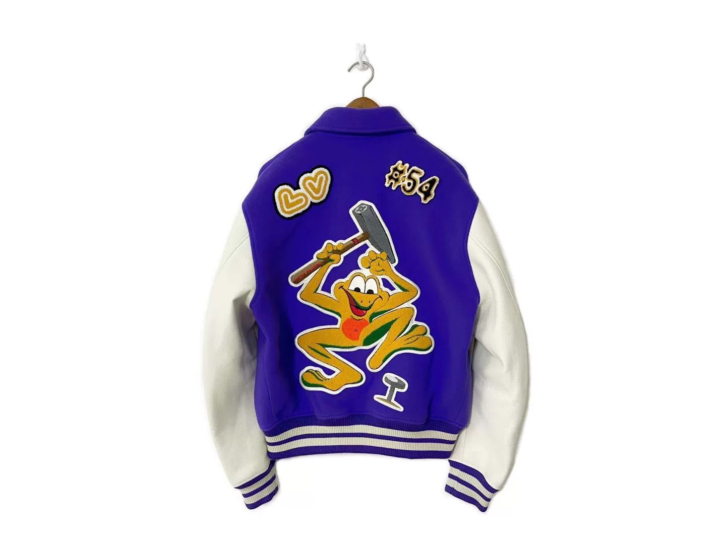 Louis Vuitton Louis Vuitton LV Cartoon Leather Sleeve Baseball Jacket Size US XL / EU 56 / 4 - 2 Thumbnail