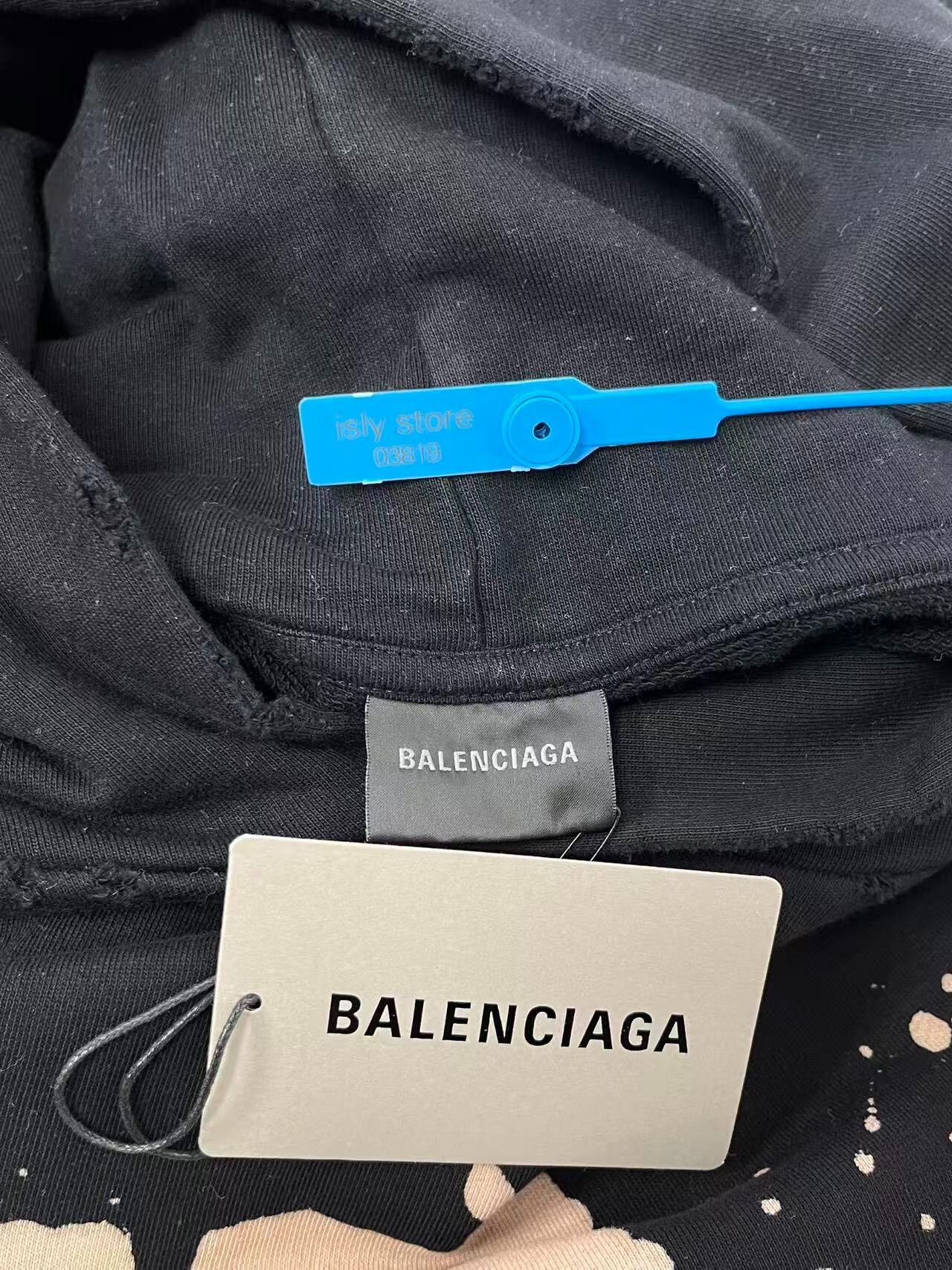Balenciaga Balenciaga Logo Print Oversized Hooded Sweatshirt Men's Size US XS / EU 42 / 0 - 5 Thumbnail
