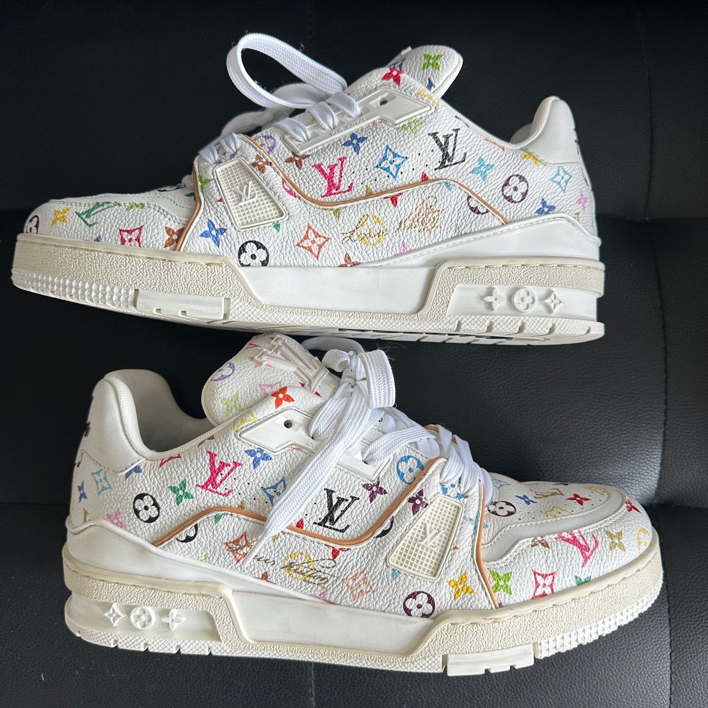 Louis Vuitton Louis Vuitton x Takashi Murakami Trainer Low-top Size US 7 / EU 40 - 4 Thumbnail