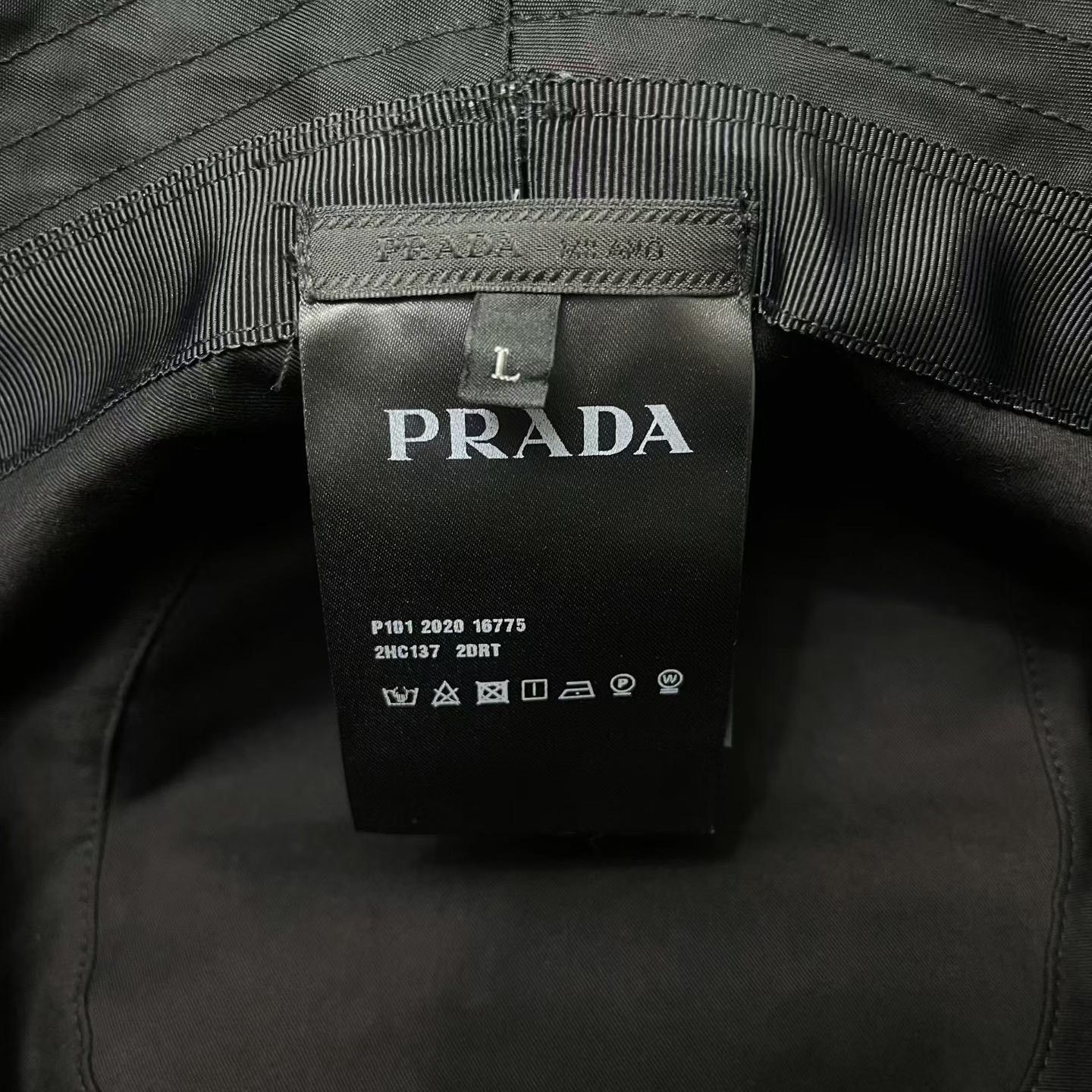 Prada Prada Triangle Logo Nylon Bucket Hat Size ONE SIZE - 3 Thumbnail