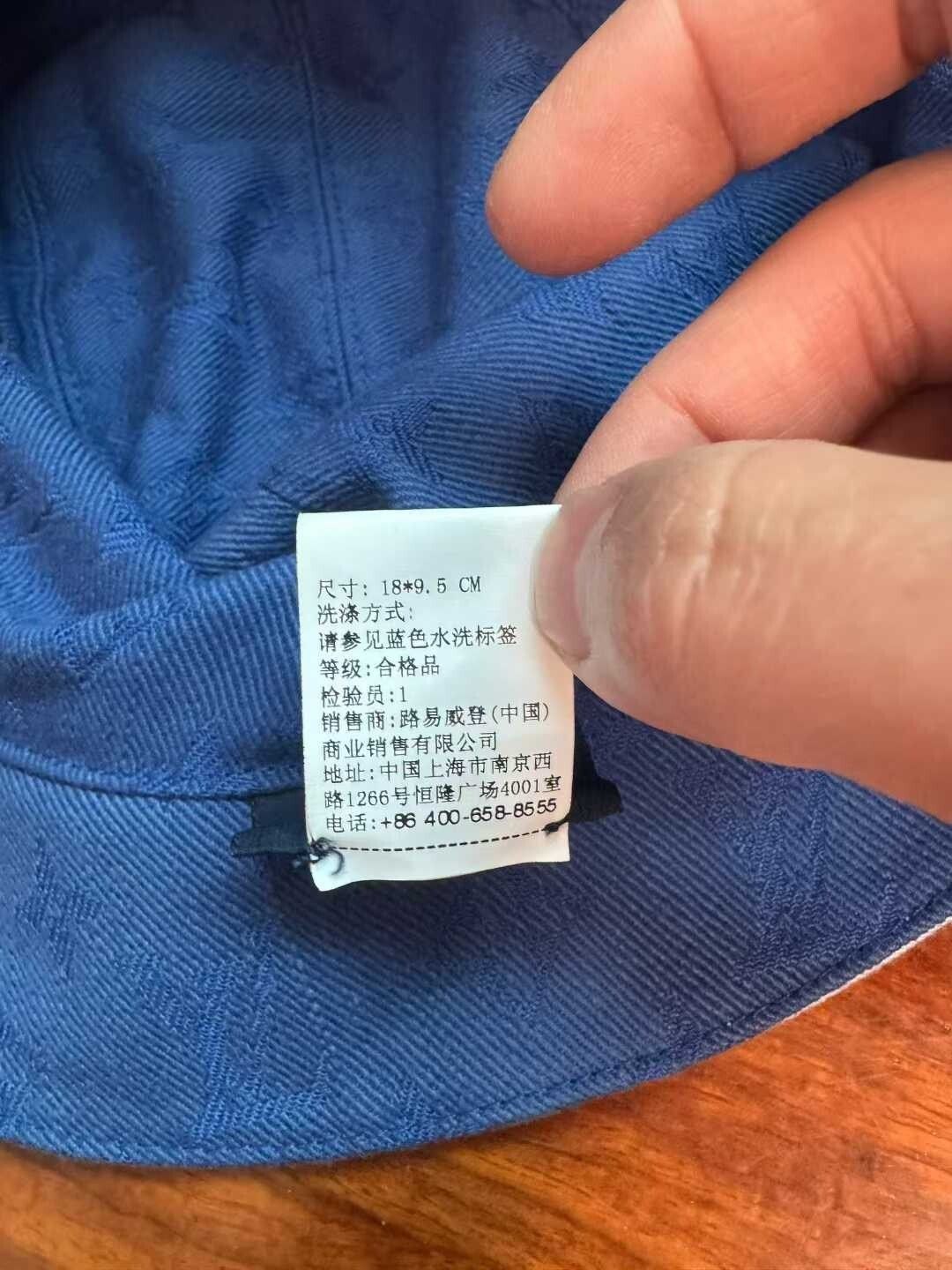 Louis Vuitton Louis Vuitton Blue White Ink Bucket Hat Size ONE SIZE - 4 Thumbnail