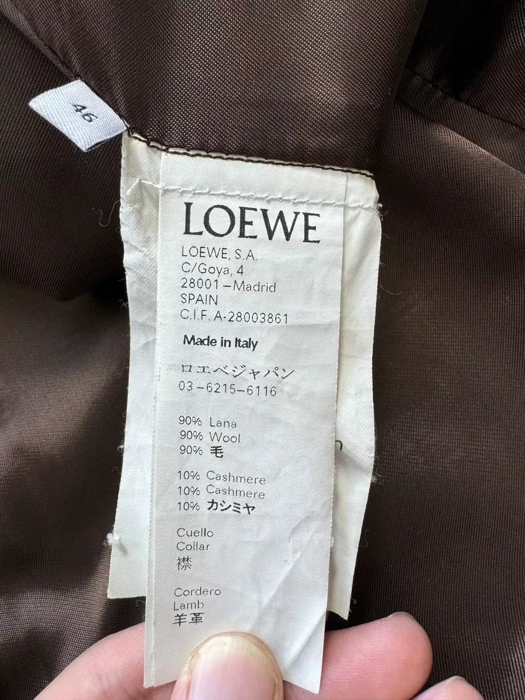 Loewe Loewe Khaki Fur Collar Wool Cashmere Coat Size US S / EU 44-46 / 1 - 6 Thumbnail