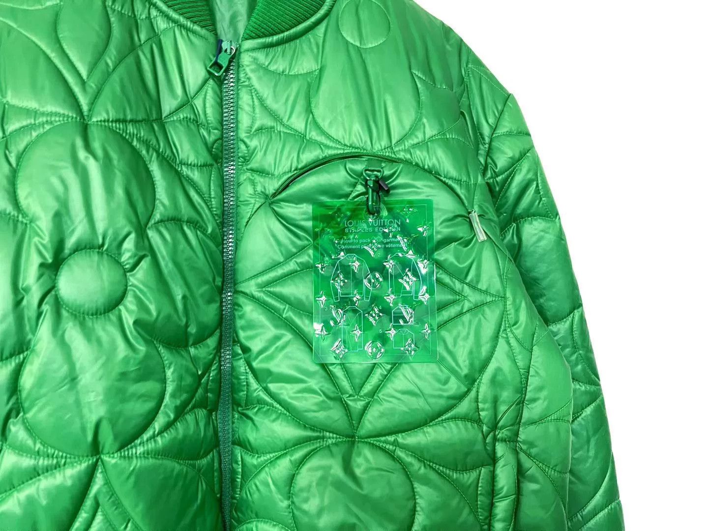 Louis Vuitton Louis Vuitton Green Embossed Jacket Size US L / EU 52-54 / 3 - 2 Thumbnail