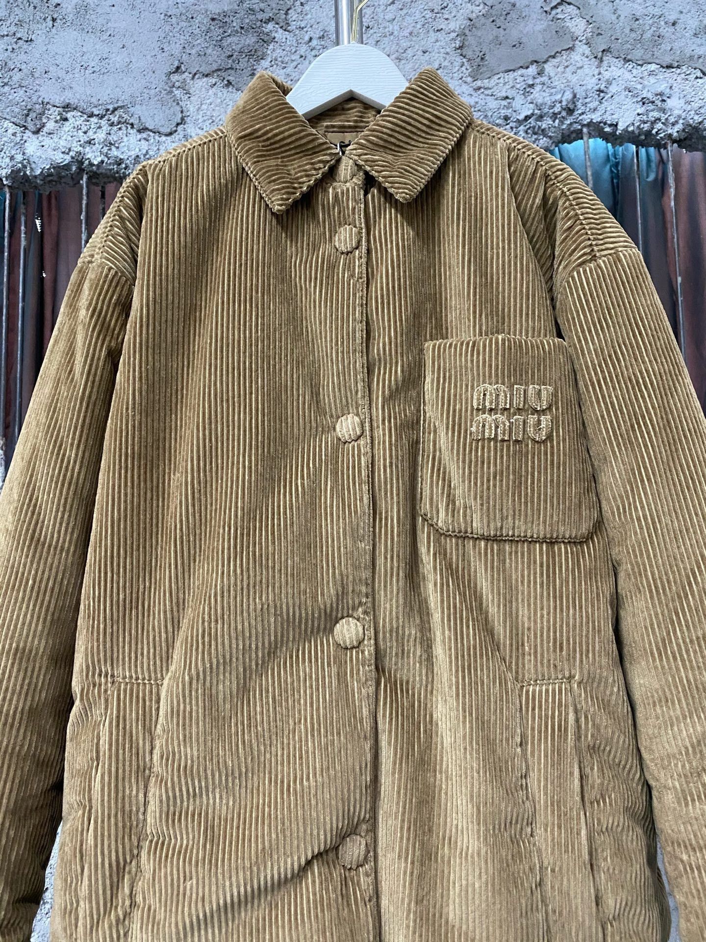 Miu Miu Miumiu Corduroy Cotton Jacket Size XS / US 0-2 / IT 36-38 - 3 Thumbnail