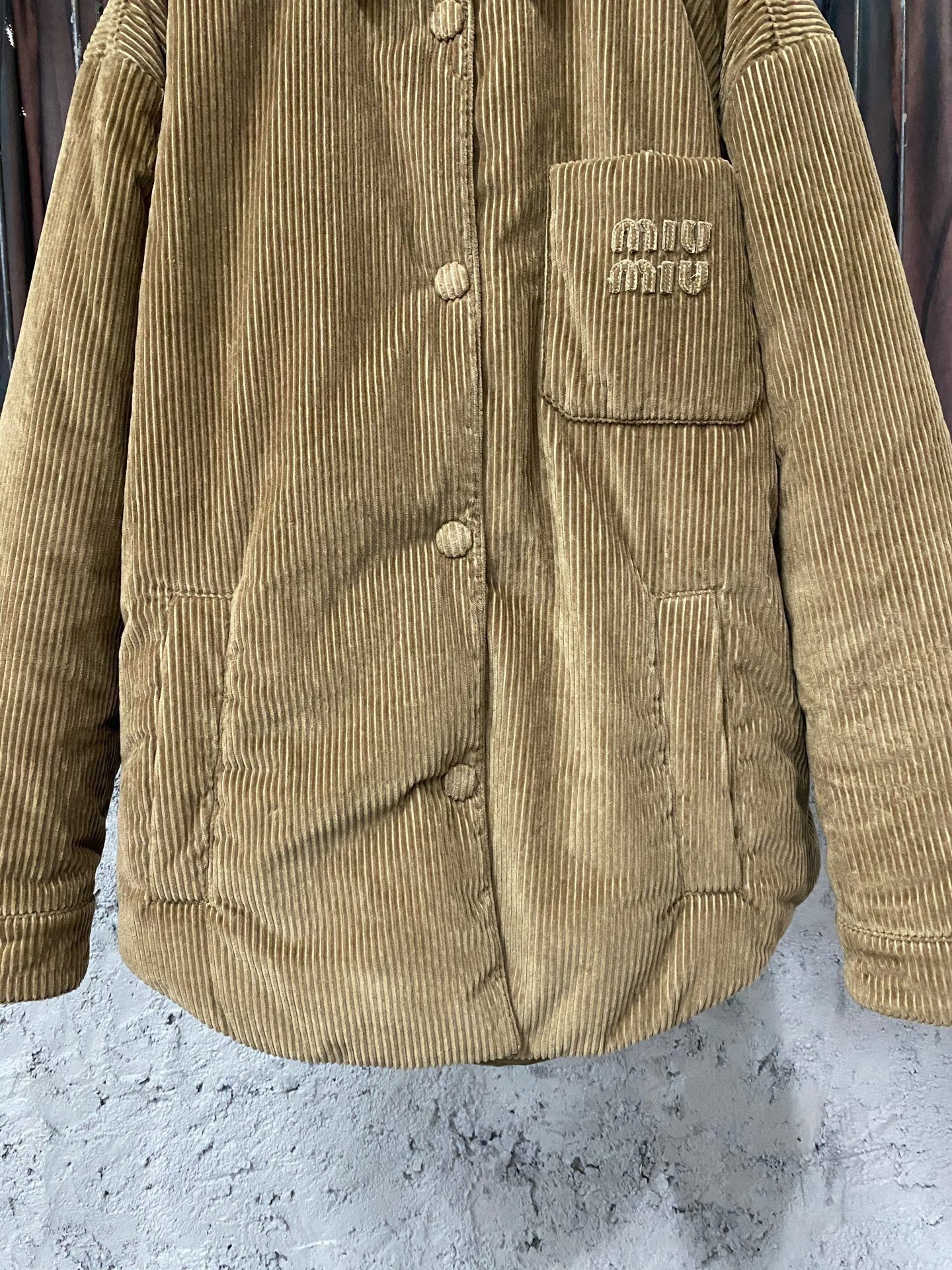 Miu Miu Miumiu Corduroy Cotton Jacket Size XS / US 0-2 / IT 36-38 - 4 Thumbnail