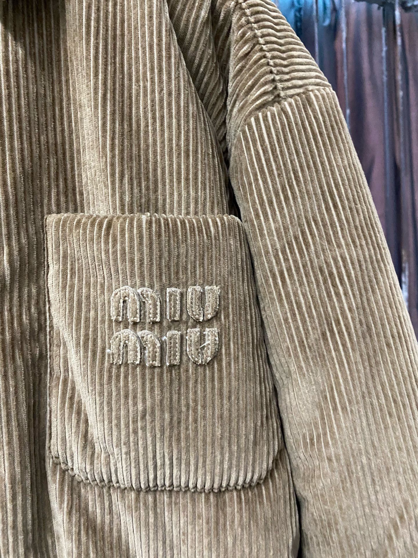 Miu Miu Miumiu Corduroy Cotton Jacket Size XS / US 0-2 / IT 36-38 - 5 Thumbnail