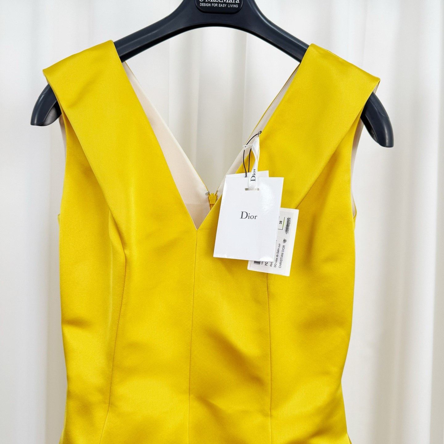 Dior Dior Thick Silk V-Neck Dress Size S / US 4 / IT 40 - 3 Thumbnail
