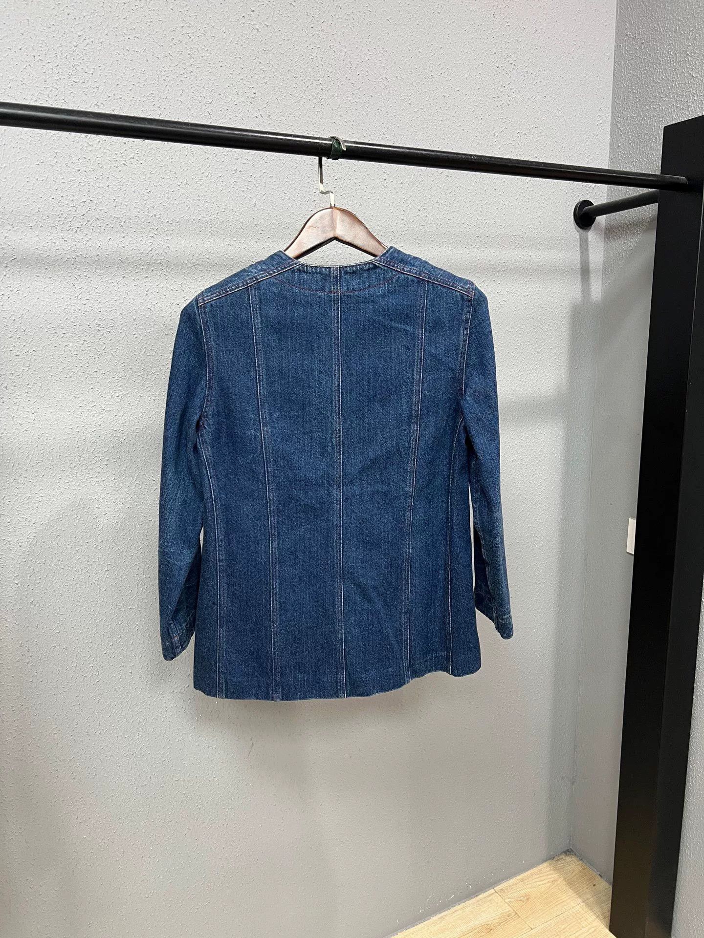 Gucci Gucci Gold Button Four-Pocket Denim Jacket Size US XS / EU 42 / 0 - 2 Thumbnail