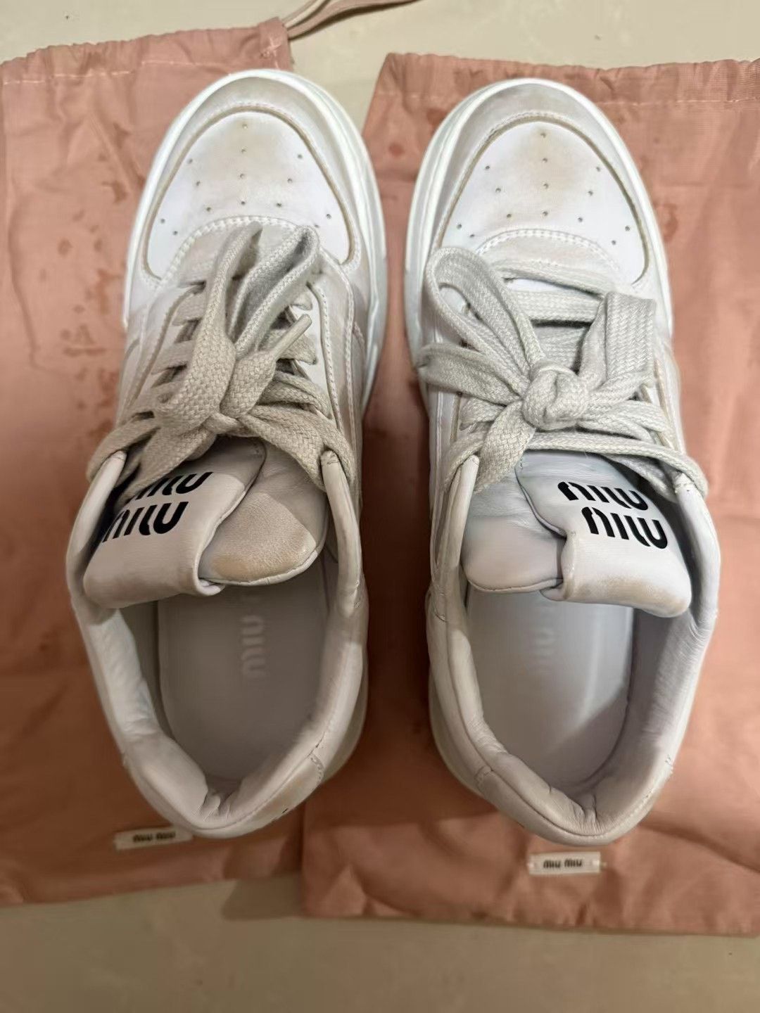 Miu Miu Miu Miu Dirty Shoes Size US 5.5 / IT 35.5 - 2 Thumbnail