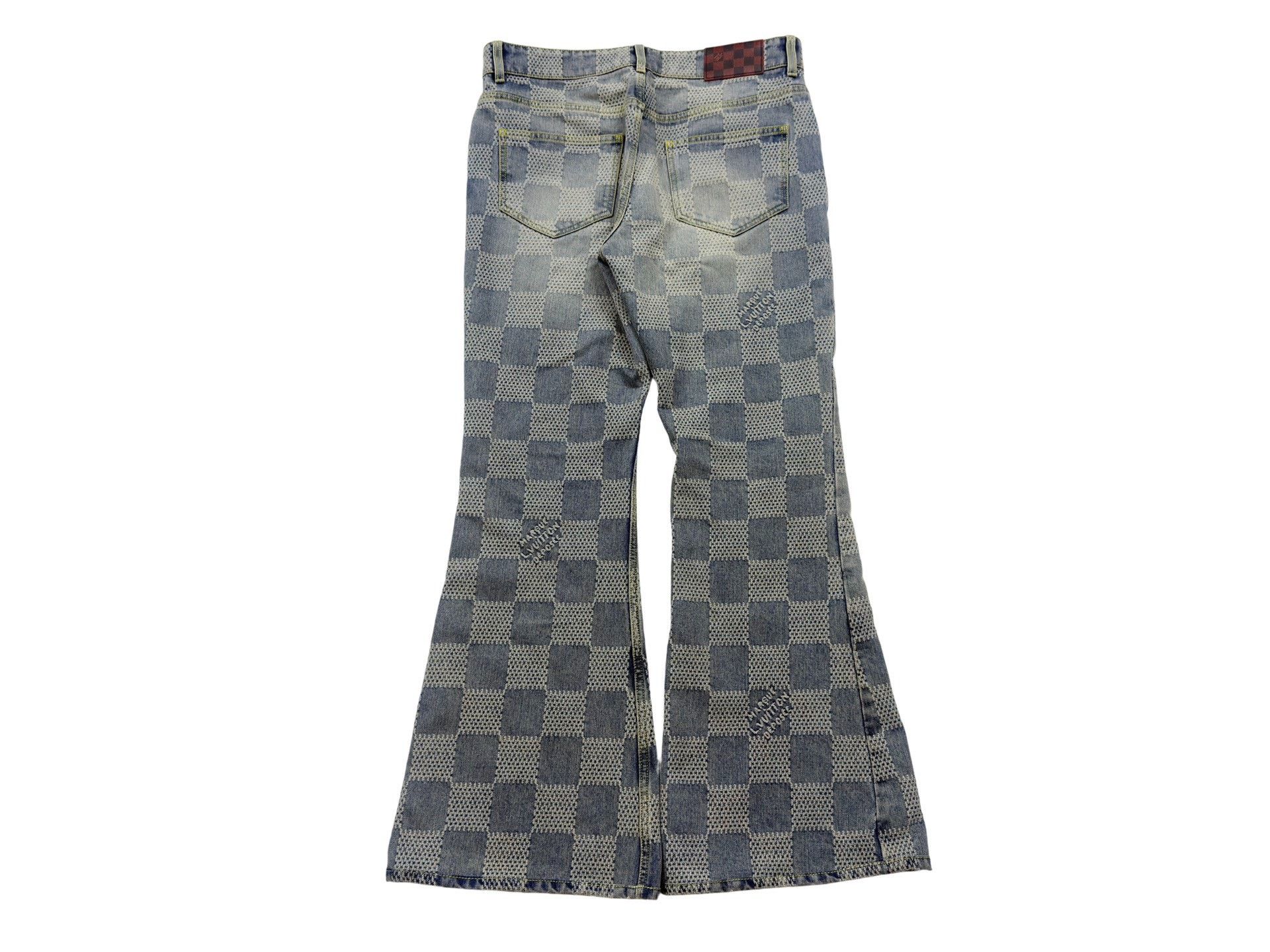 Louis Vuitton Louis Vuitton Checkerboard Flare Jeans Size US 32 / EU 48 - 4 Thumbnail