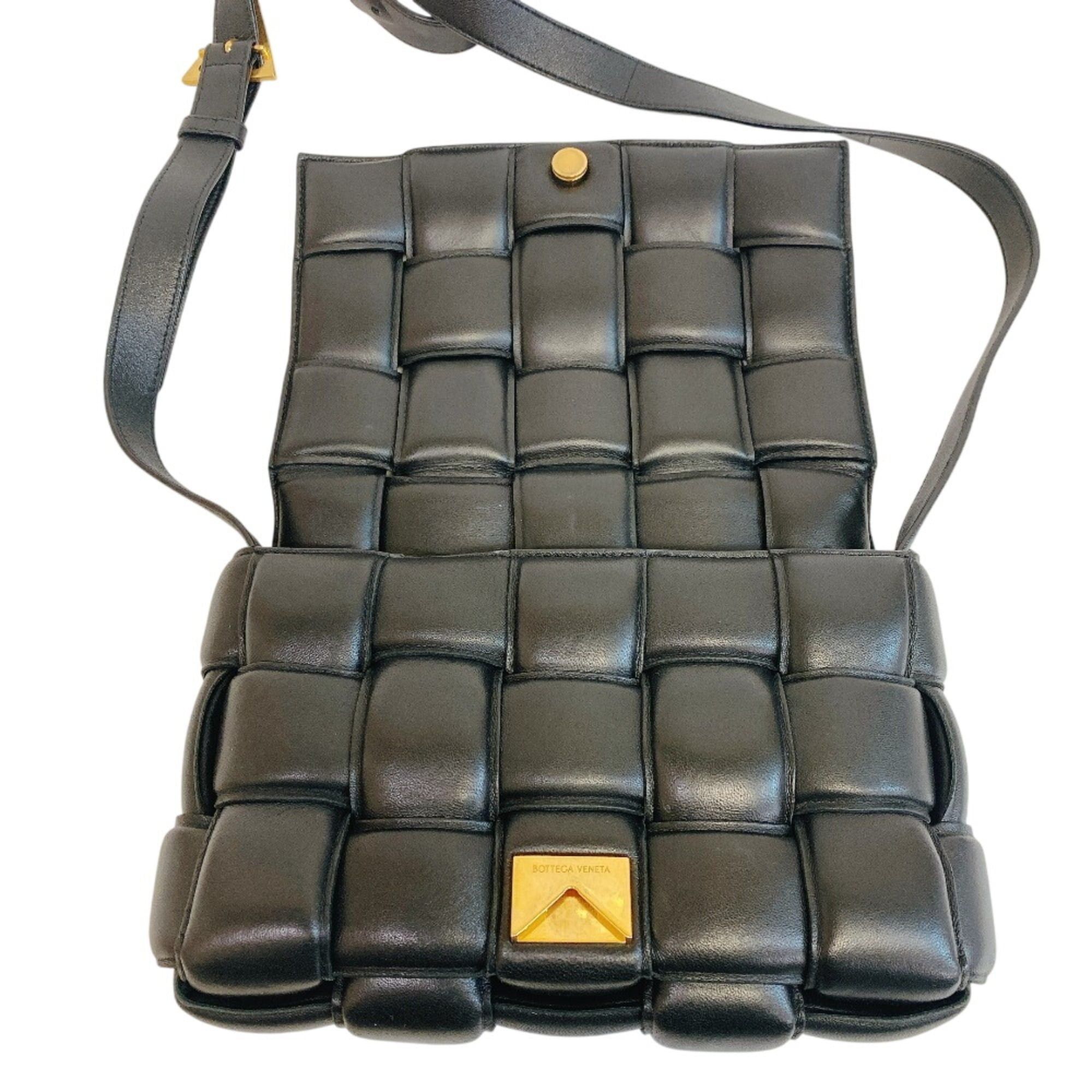 Bottega Veneta Bottega Veneta Padded Cassette Intrecciato Shoulder Bag Black Size ONE SIZE - 7 Thumbnail