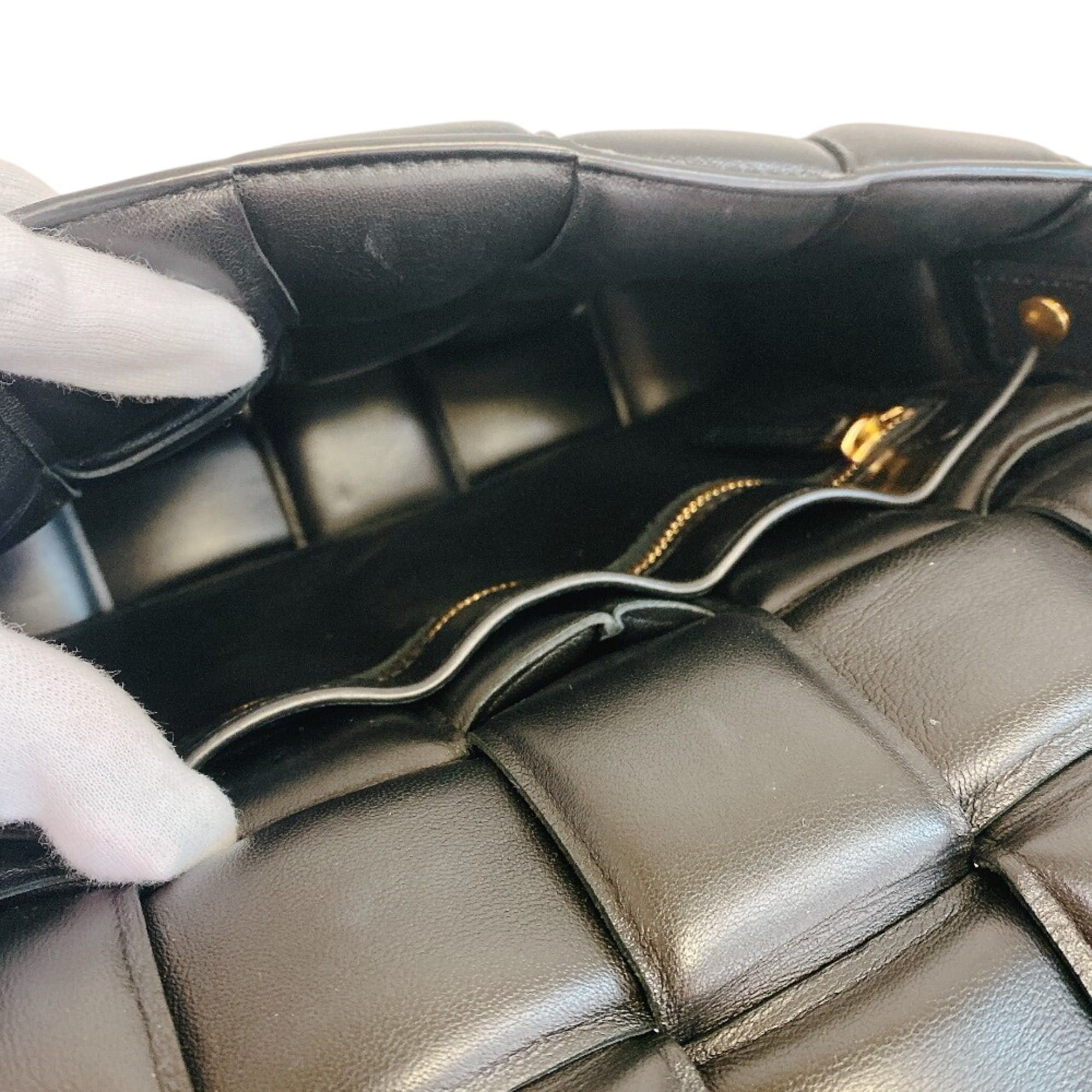 Bottega Veneta Bottega Veneta Padded Cassette Intrecciato Shoulder Bag Black Size ONE SIZE - 8 Thumbnail