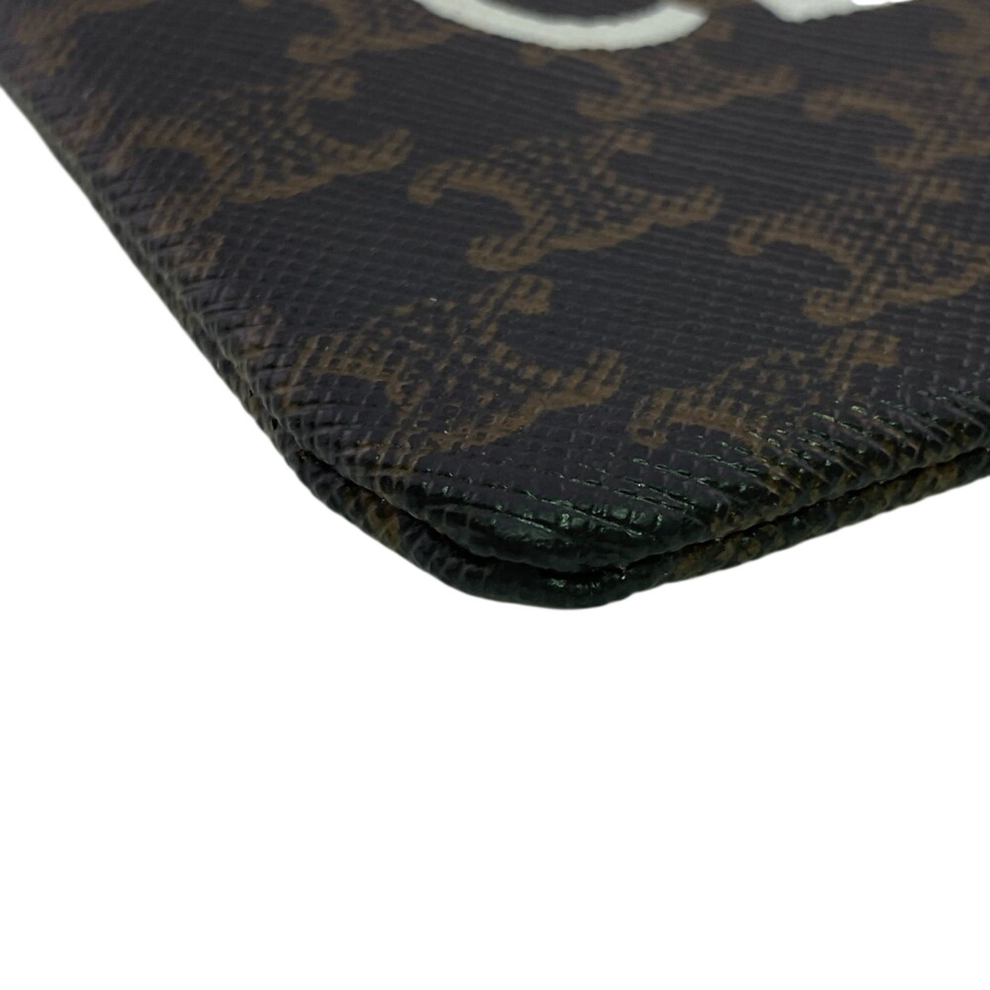 Celine CELINE Triomphe Coin Case Wallet Brown Size ONE SIZE - 3 Thumbnail