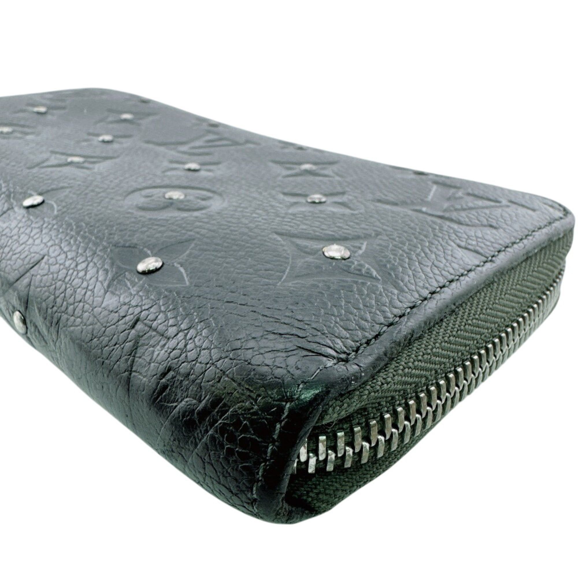 Louis Vuitton LOUIS VUITTON M61442 Platine Studded Zippy Wallet Monogram Empreinte Long Black Size ONE SIZE - 4 Thumbnail