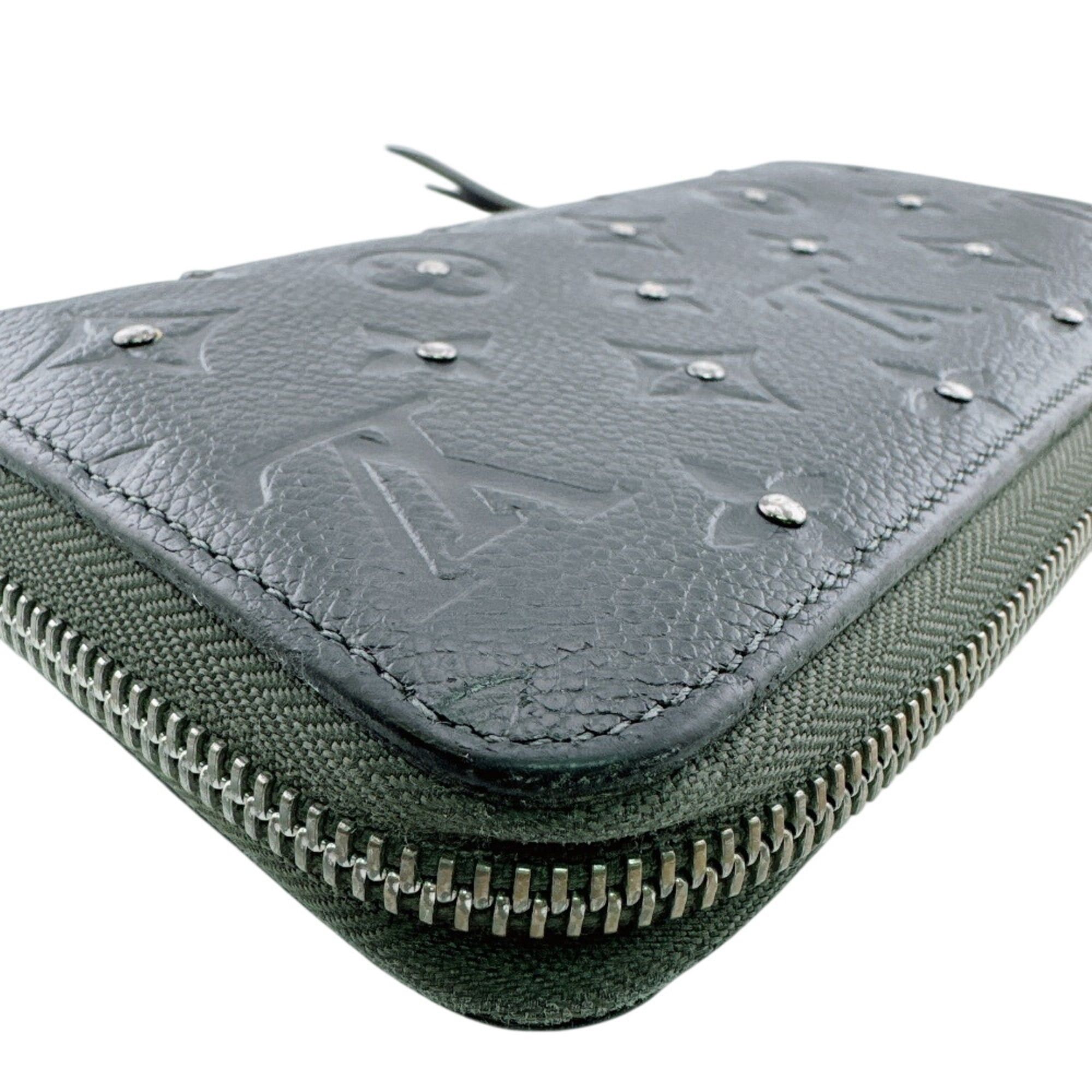 Louis Vuitton LOUIS VUITTON M61442 Platine Studded Zippy Wallet Monogram Empreinte Long Black Size ONE SIZE - 3 Thumbnail