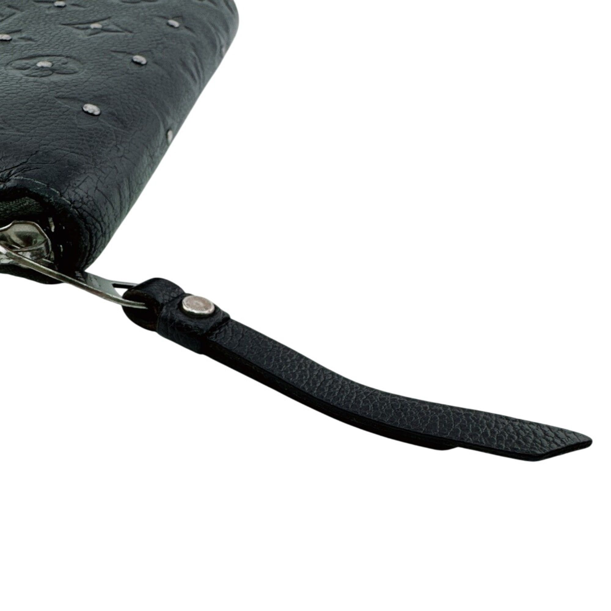 Louis Vuitton LOUIS VUITTON M61442 Platine Studded Zippy Wallet Monogram Empreinte Long Black Size ONE SIZE - 7 Thumbnail