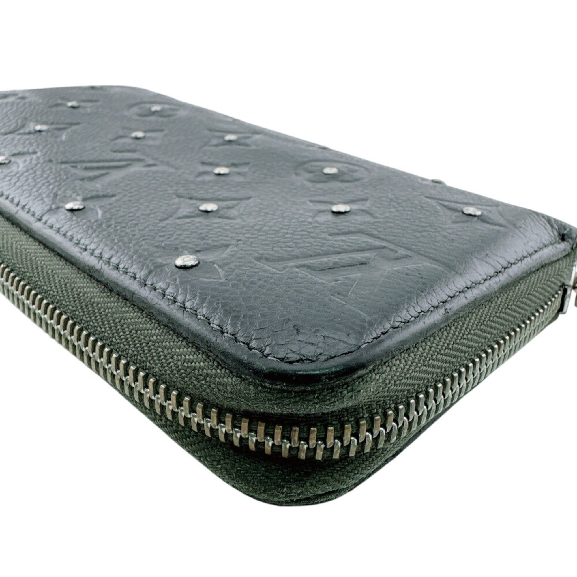 Louis Vuitton LOUIS VUITTON M61442 Platine Studded Zippy Wallet Monogram Empreinte Long Black Size ONE SIZE - 6 Thumbnail