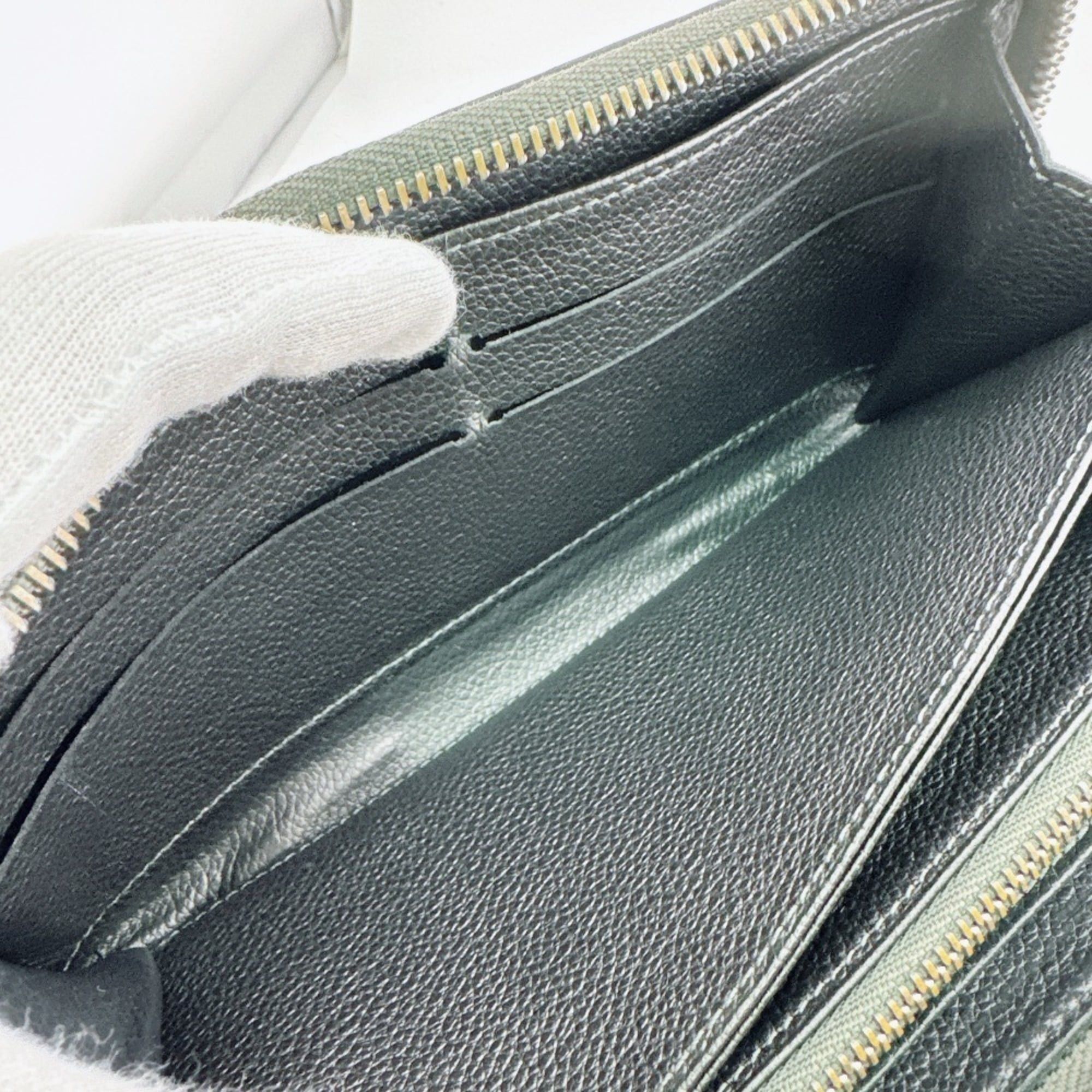 Louis Vuitton LOUIS VUITTON M61442 Platine Studded Zippy Wallet Monogram Empreinte Long Black Size ONE SIZE - 9 Thumbnail