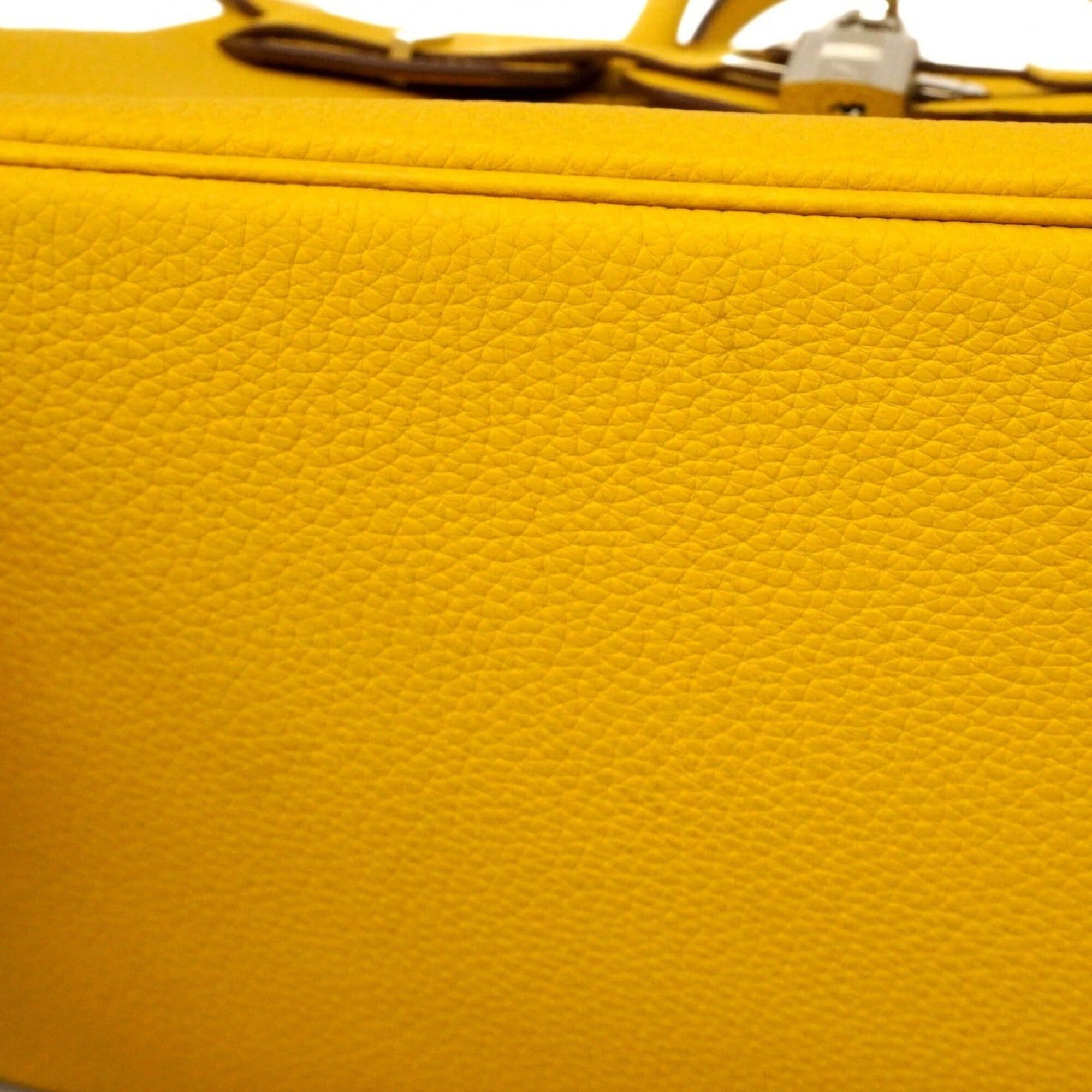 Hermes Hermes Birkin 30 Togo Leather Handbag, Jaune Ambre, B Stamp, Women's Size ONE SIZE - 12 Thumbnail